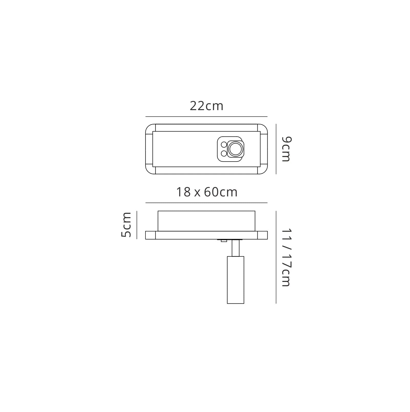Ibiza 2Lt Reading Light - White/Nickel
