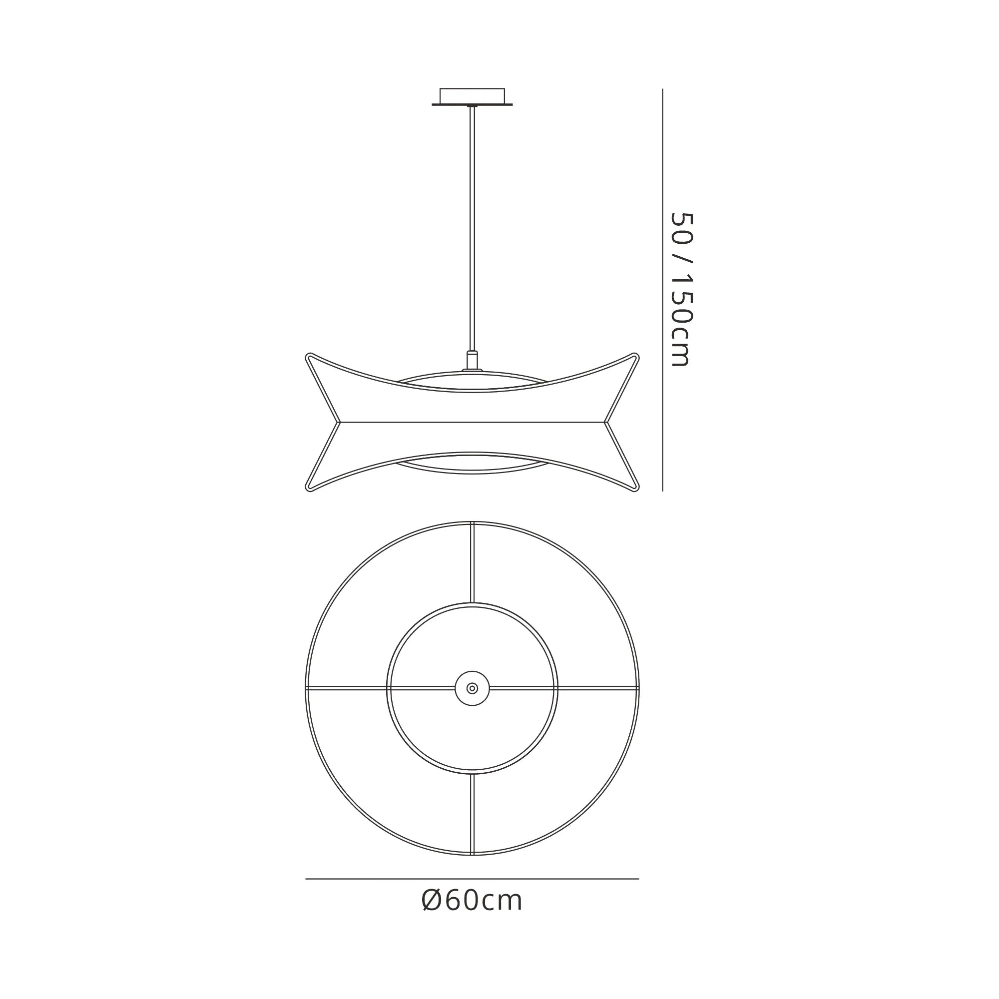 Polinesia  19cm/ 31cm/ 60cm Pendant E27, IP44, Beige Oscu, 2yrs Warranty