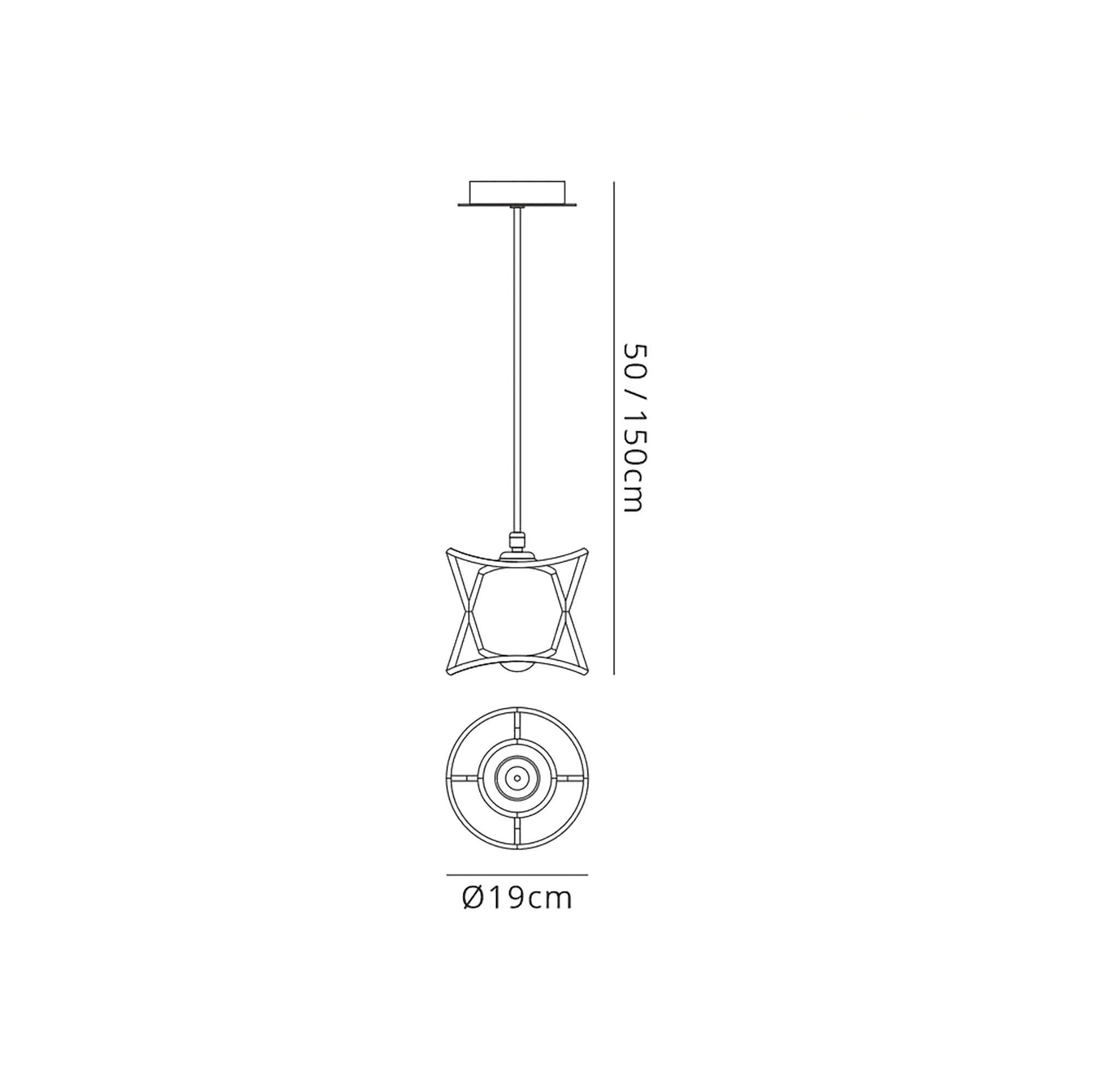 Polinesia  19cm/ 31cm/ 60cm Pendant E27, IP44, Beige Oscu, 2yrs Warranty