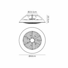 Samoa LED Fan W/ Remote Control - White