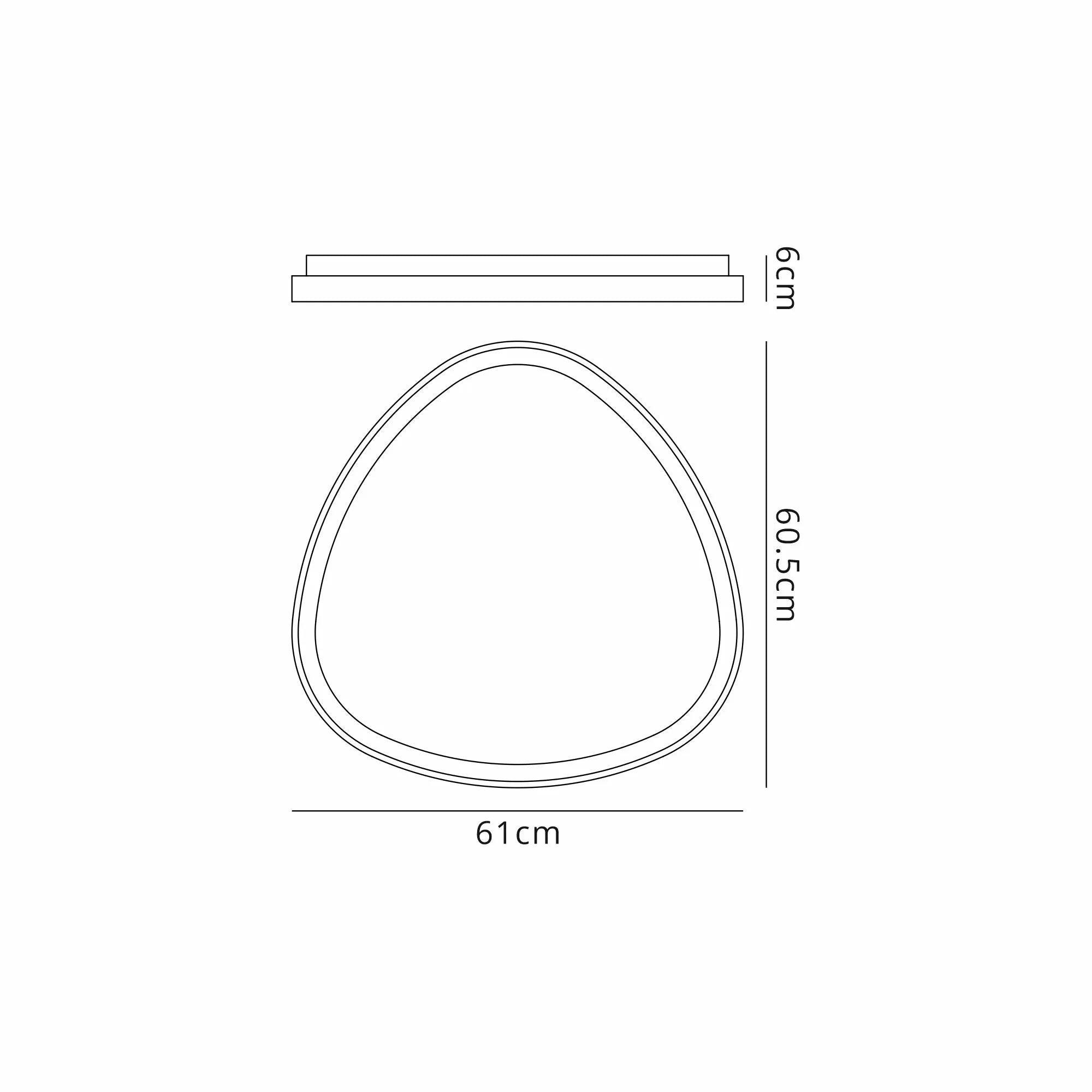 Niseko LED Triangular Ceiling 3yrs Warranty- Various Finishes