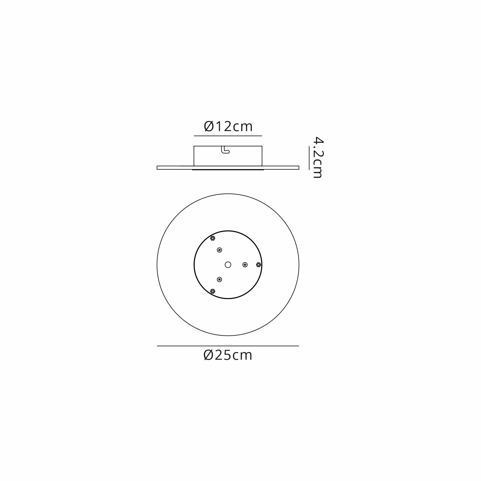 Jewel LED Wall/Ceiling Lamp - White/Gold