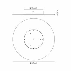 Jewel LED Wall/Ceiling Lamp - White/Gold