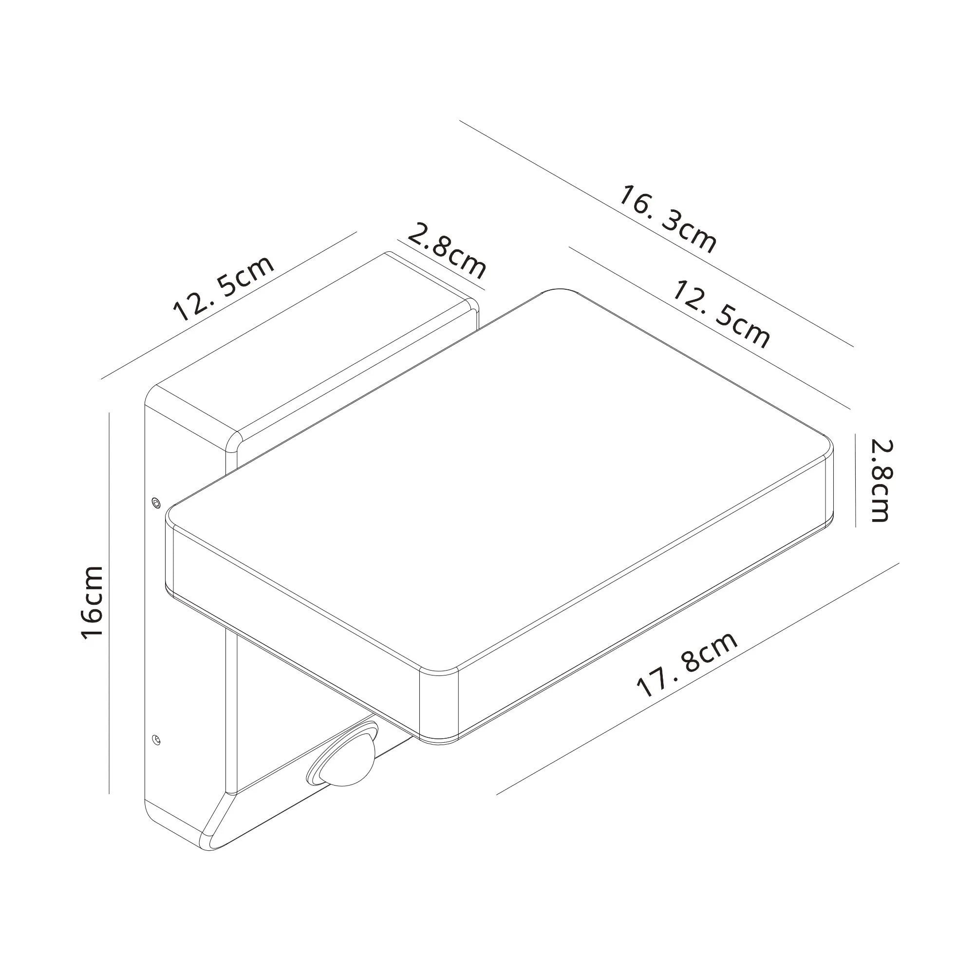 Cooper IP54 LED PIR Sensor Light - Black/White