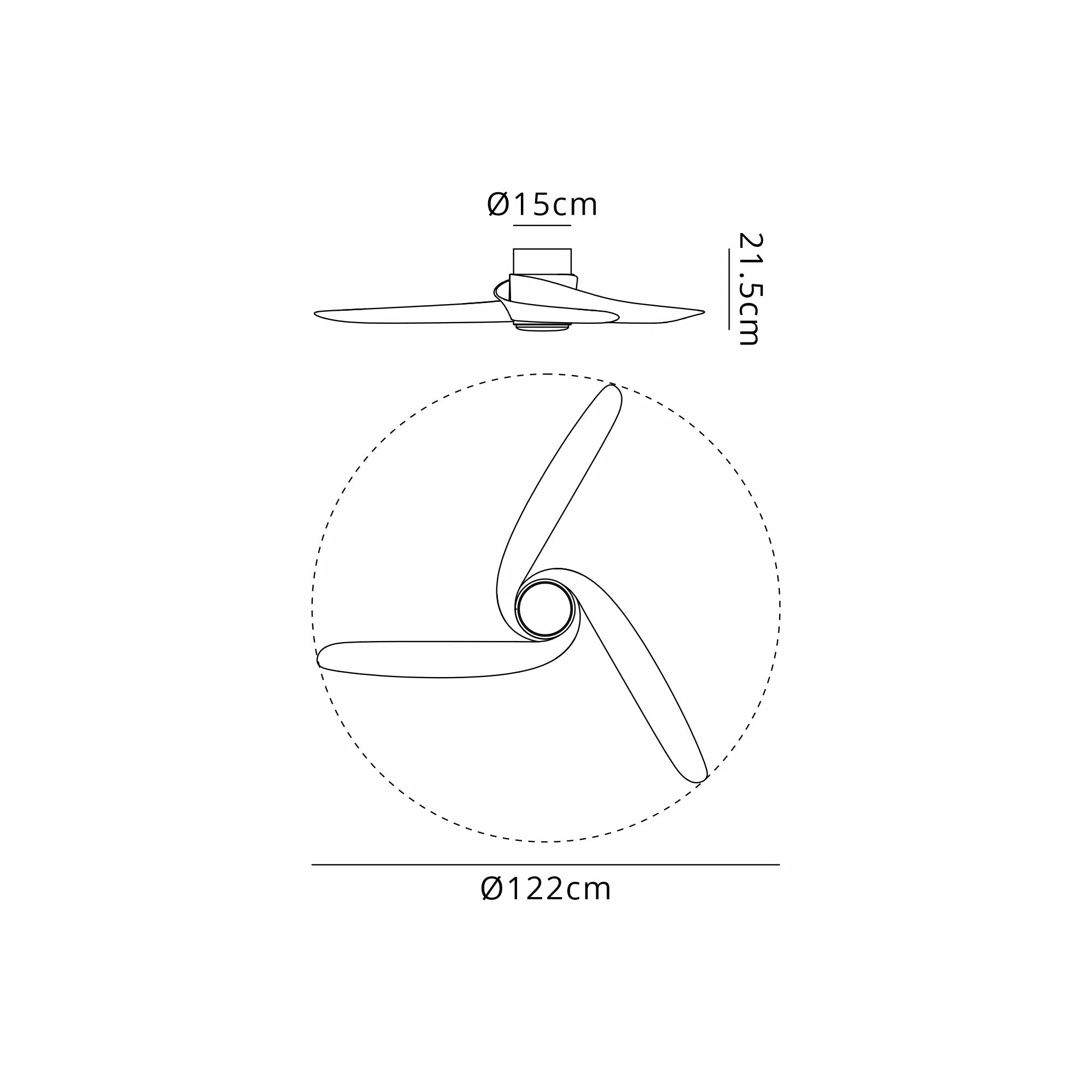 Groenland LED Fan Light W/  App & Remote Control - Various Colours