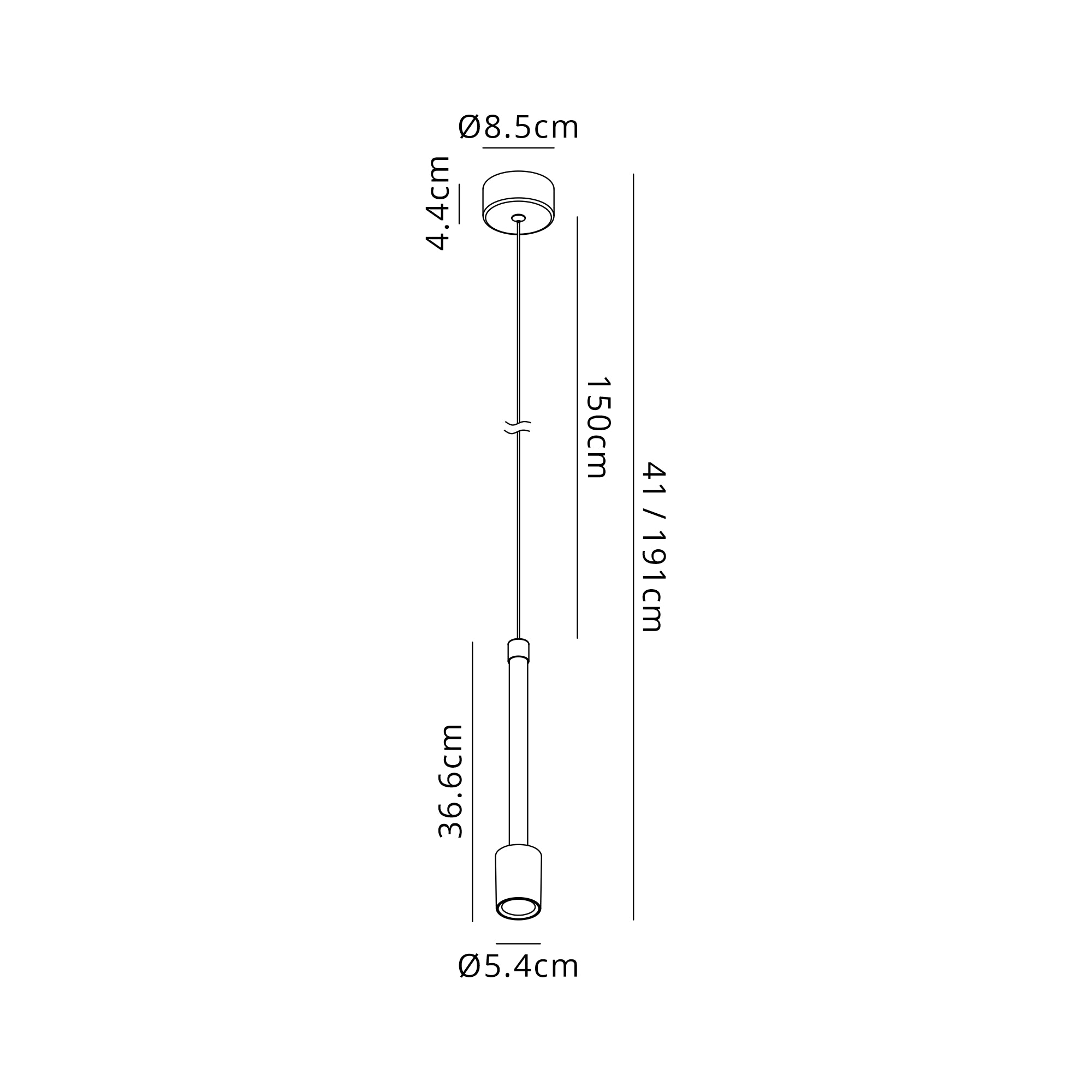 Fugaz 7W LED Pendant- Various Finishes