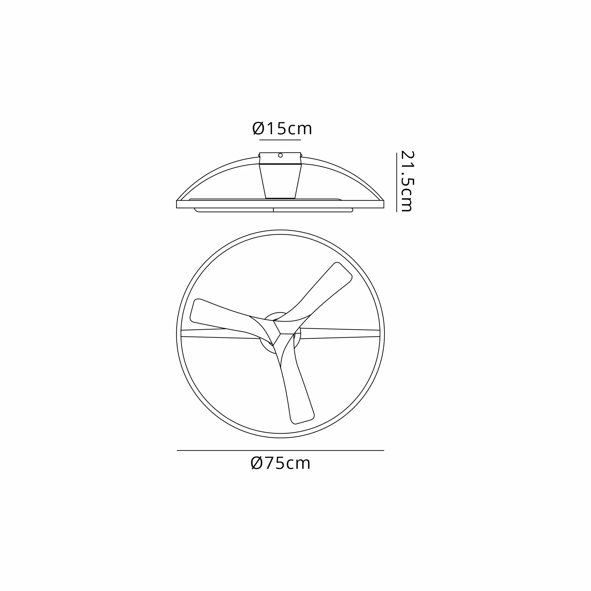Nepal II LED Fan w/ Remote Control - Various Colours