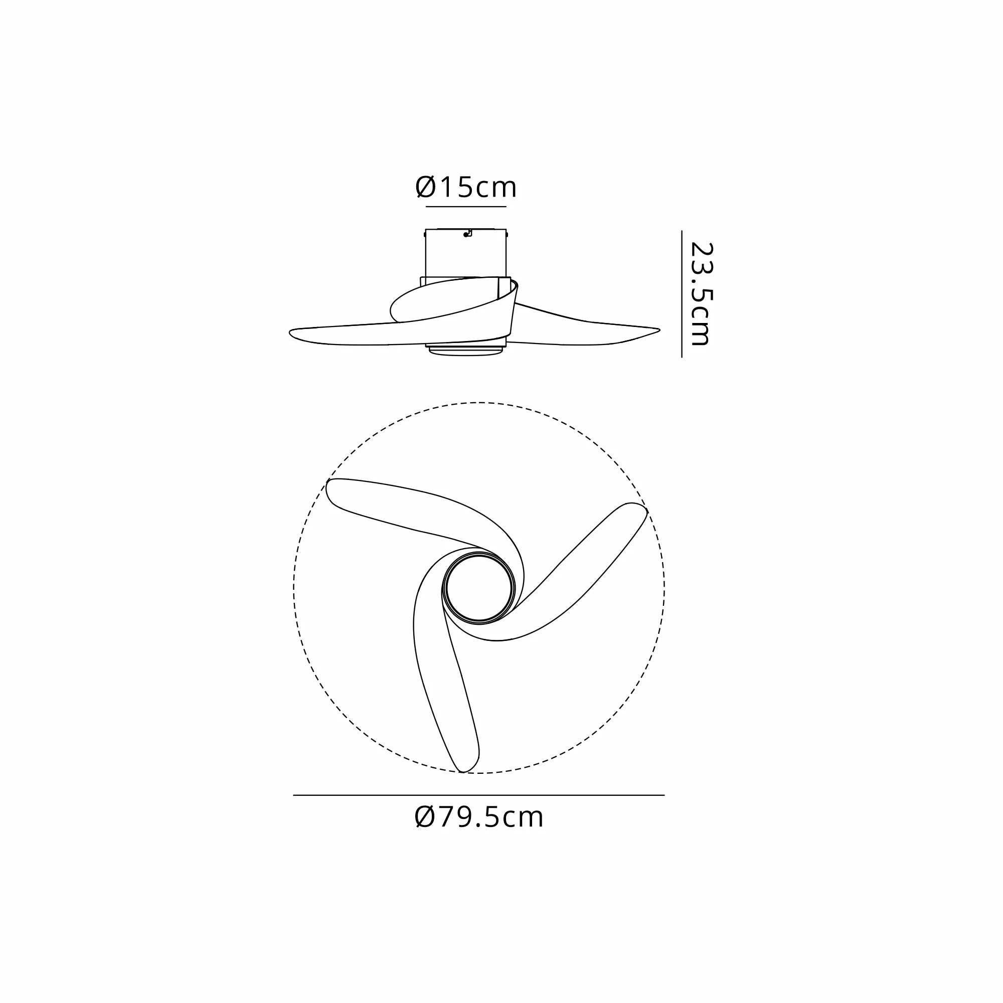 Groenland LED Fan Light W/ Remote Control - Various Colours