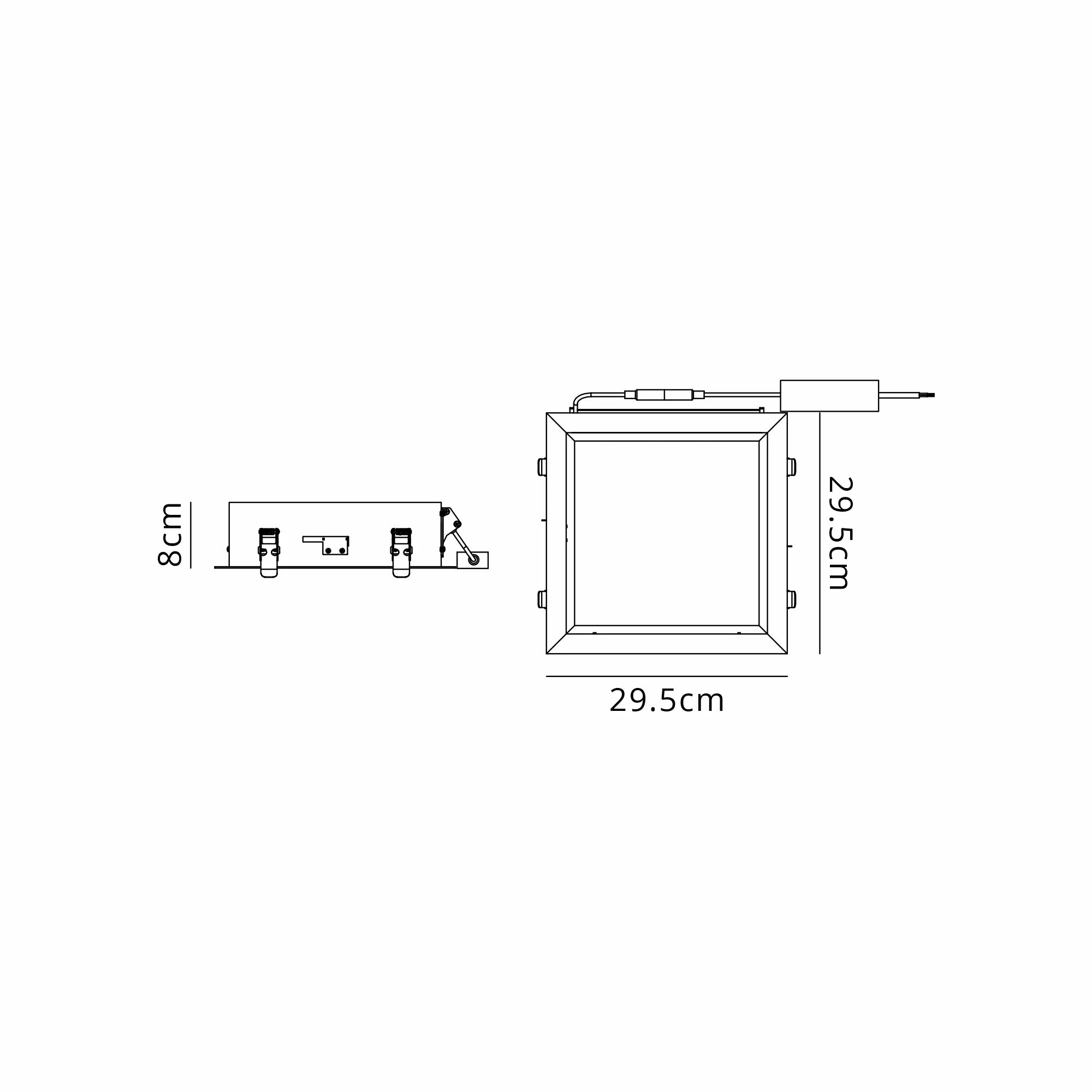 Blue Sky LED Square Recessed Light