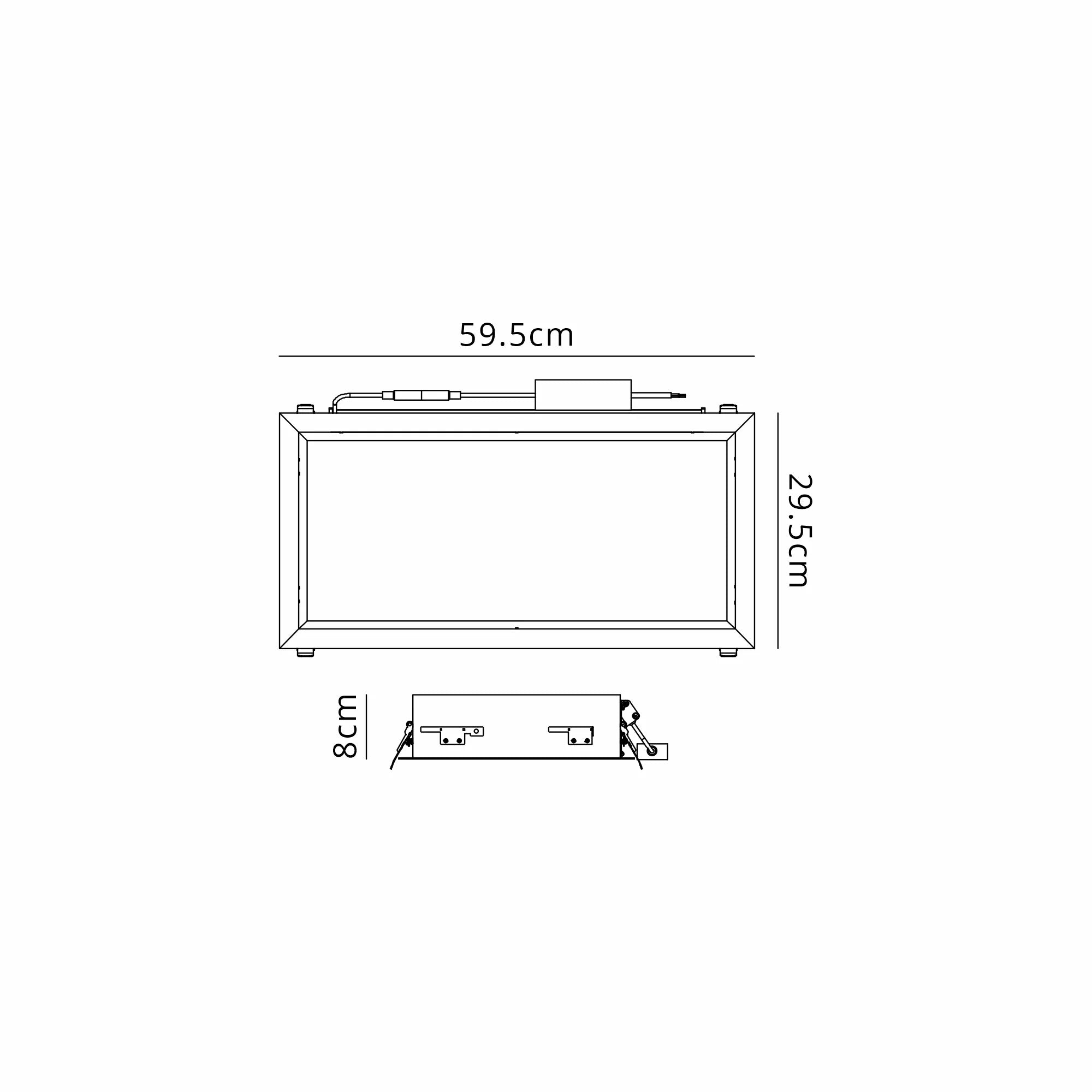 Blue Sky LED Square Recessed Light