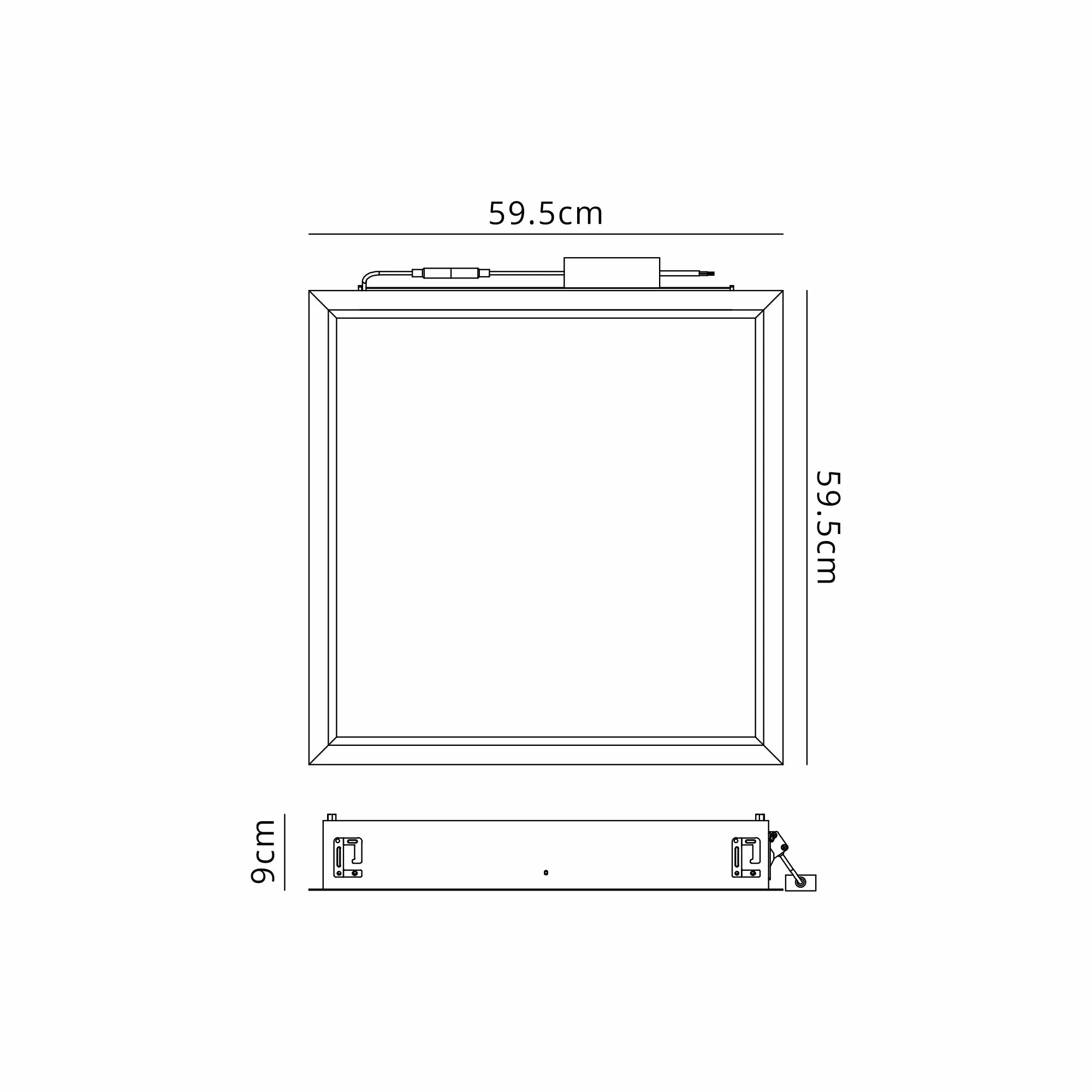 Blue Sky LED Square Recessed Light