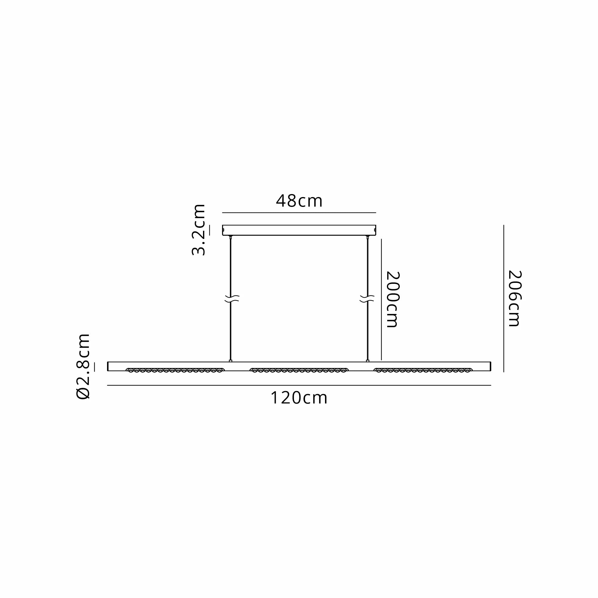 Meca LED Linear Pendant- Various Finishes