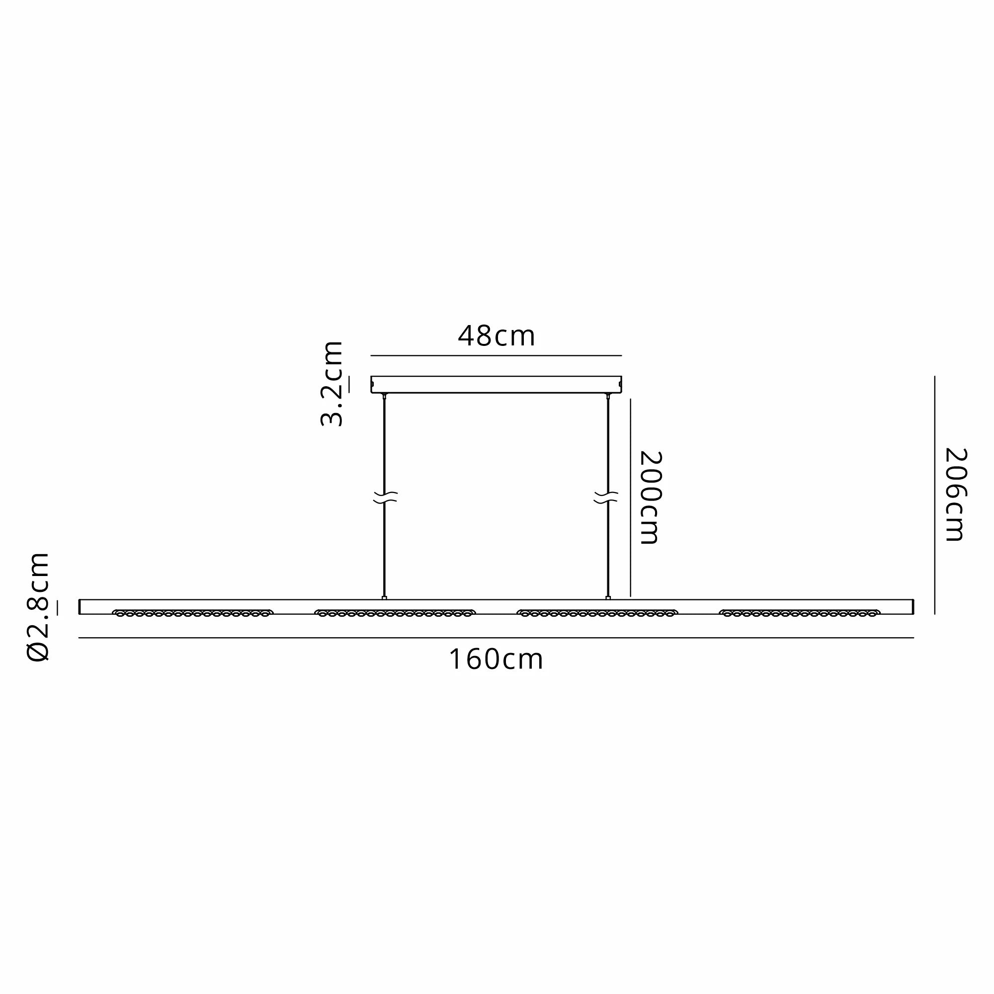 Meca LED Linear Pendant- Various Finishes