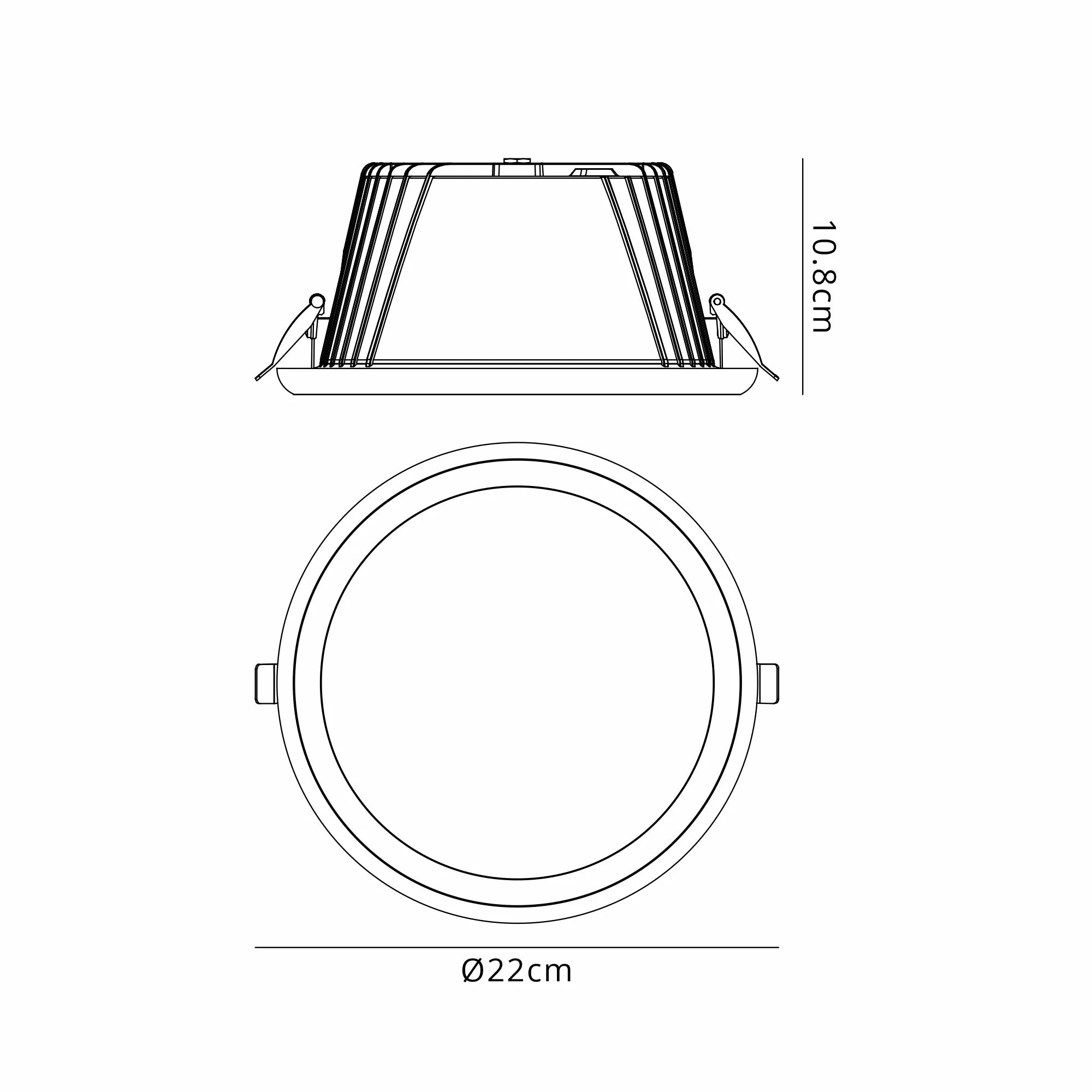 Tampa Recessed Spotlight IP65 Recessed Downlight - White