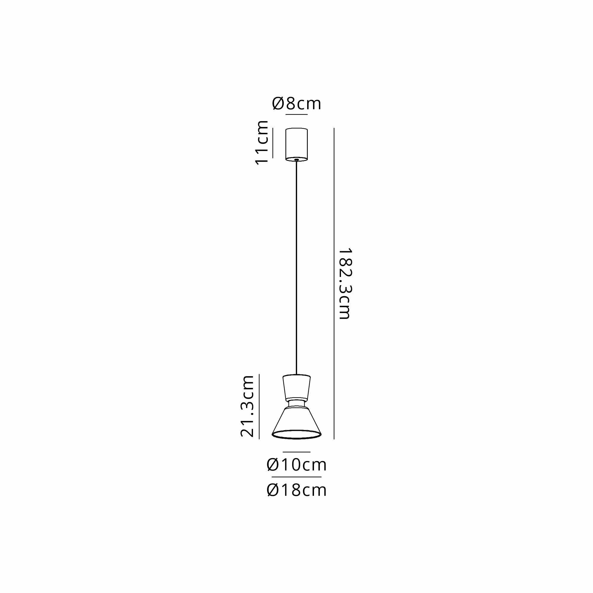 New York 6W 1Lt Pendant- Gold Finish