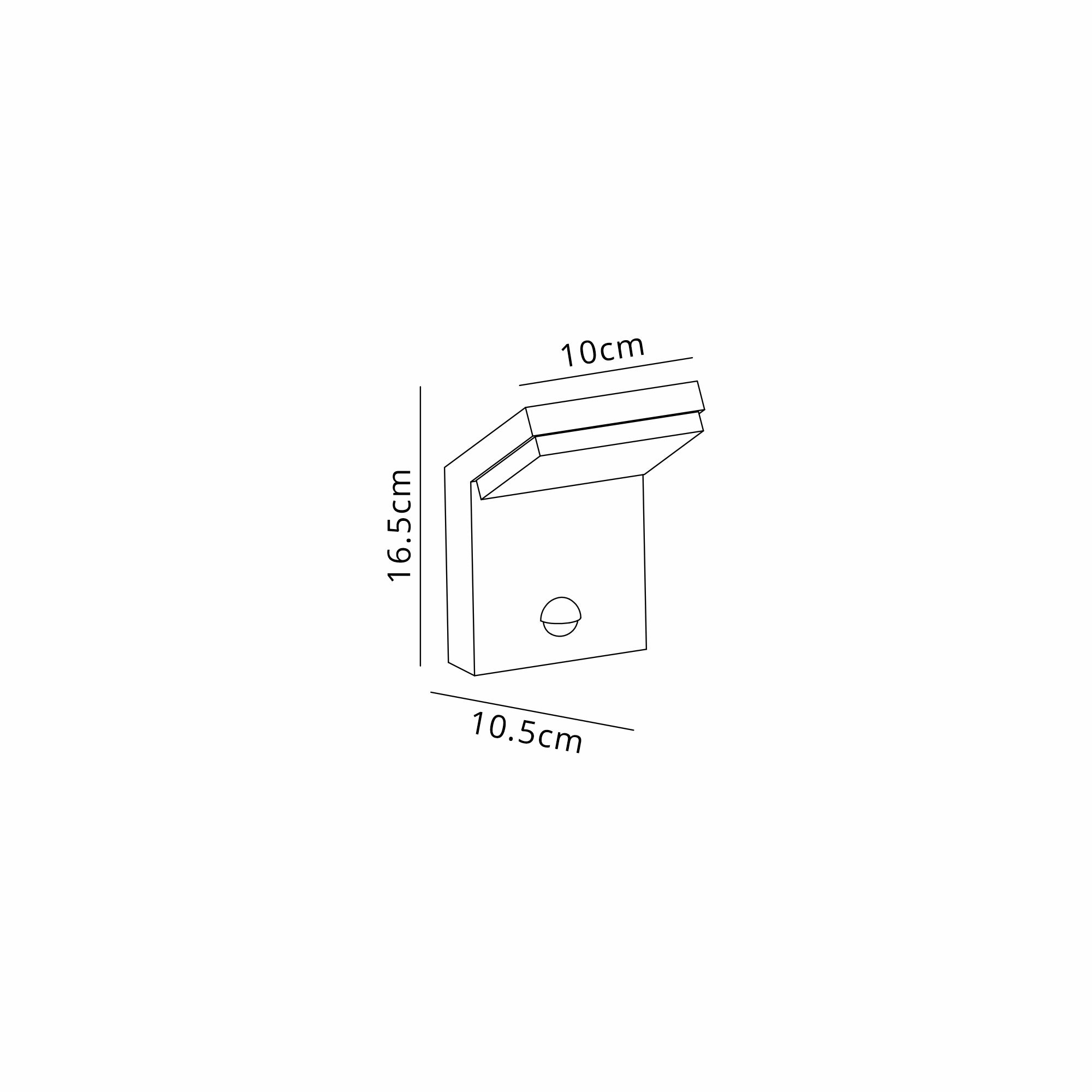 Alpine 7W LED PIR Motion Sensor Wall Lamp- Anthracite/ White Finishes