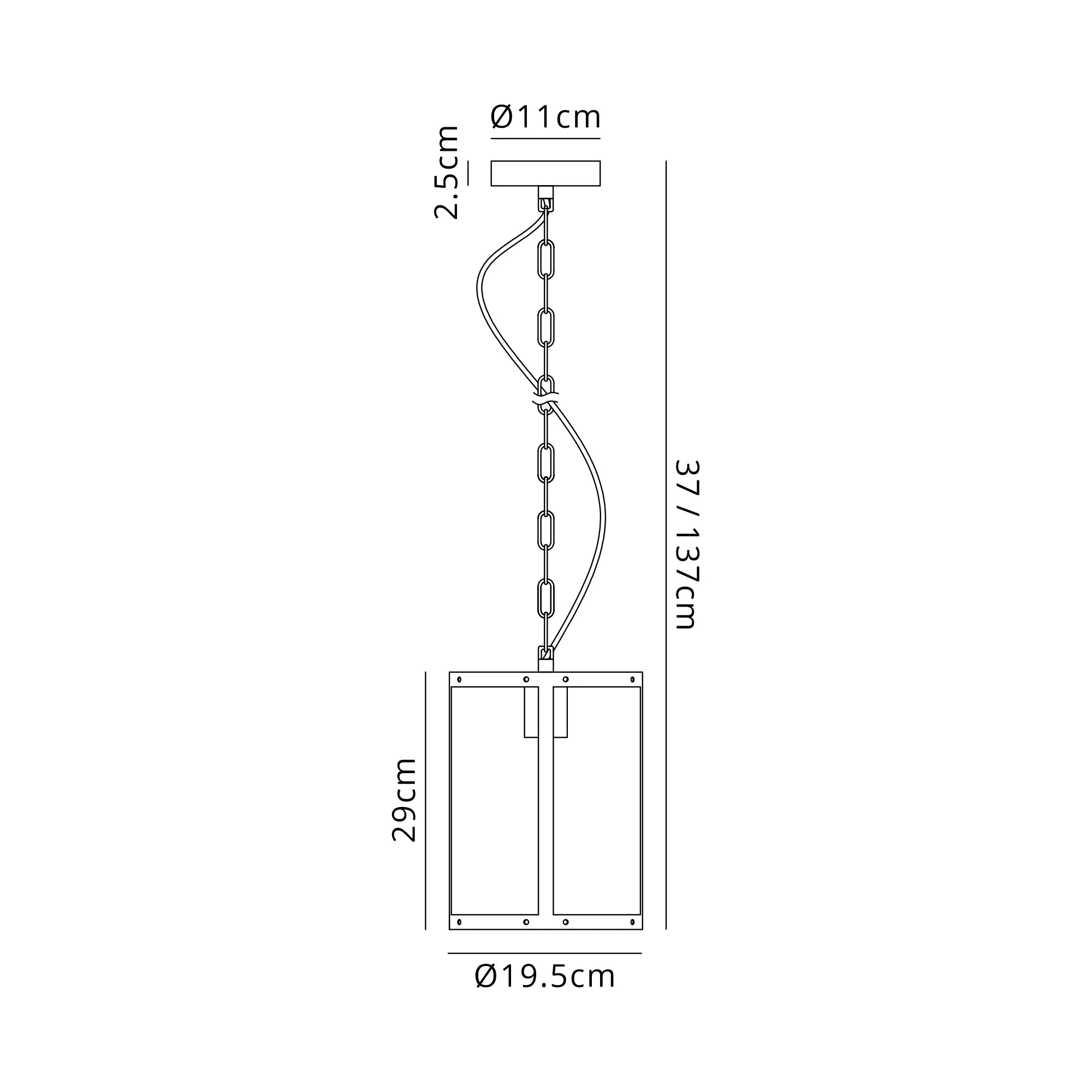 Portland 1Lt Pendant - Various Styles