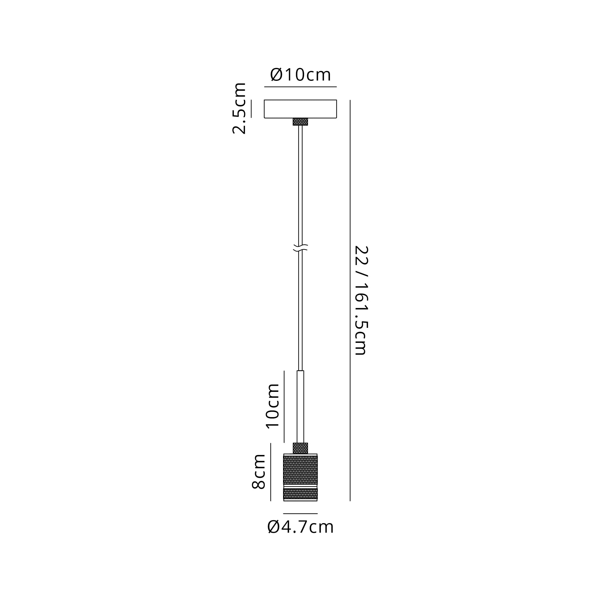 Various Colour E27 Holder with 1.6m Black Flex