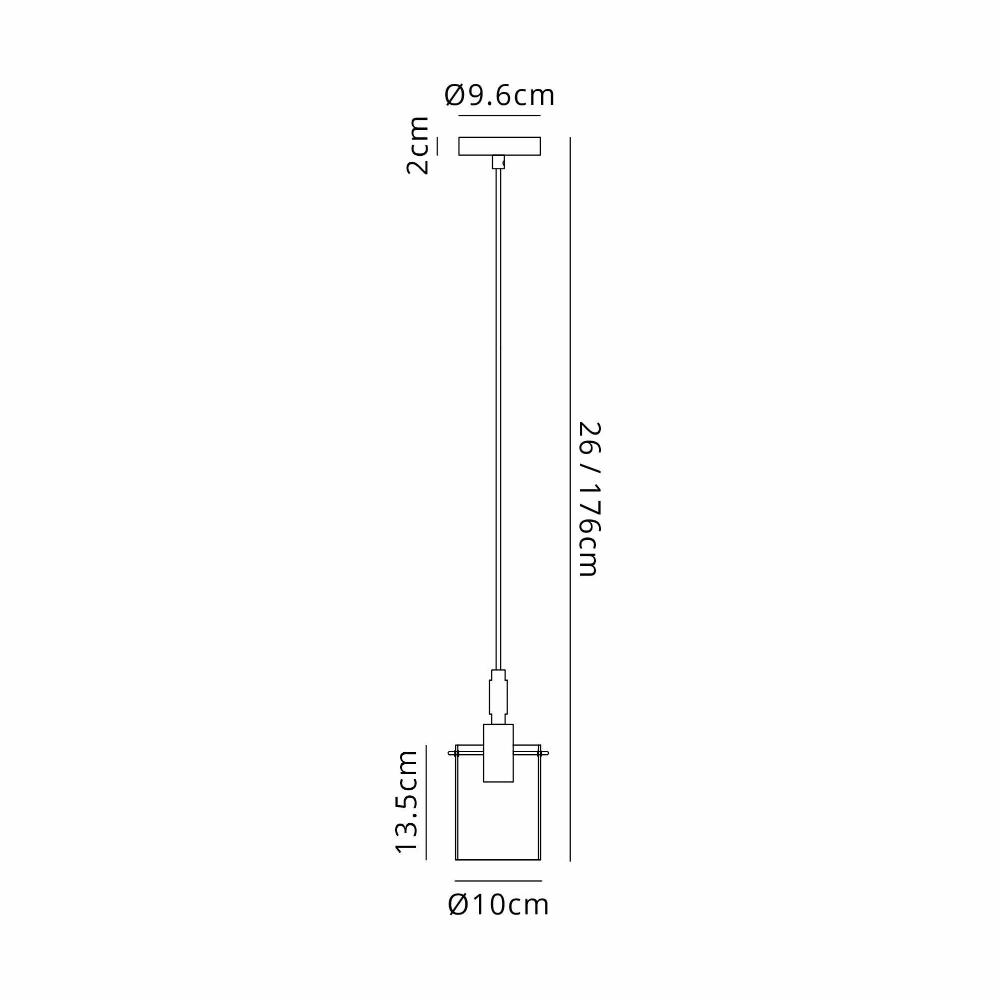 Karlo IP44 Single4 Pendant Light- Various Glass Finishes