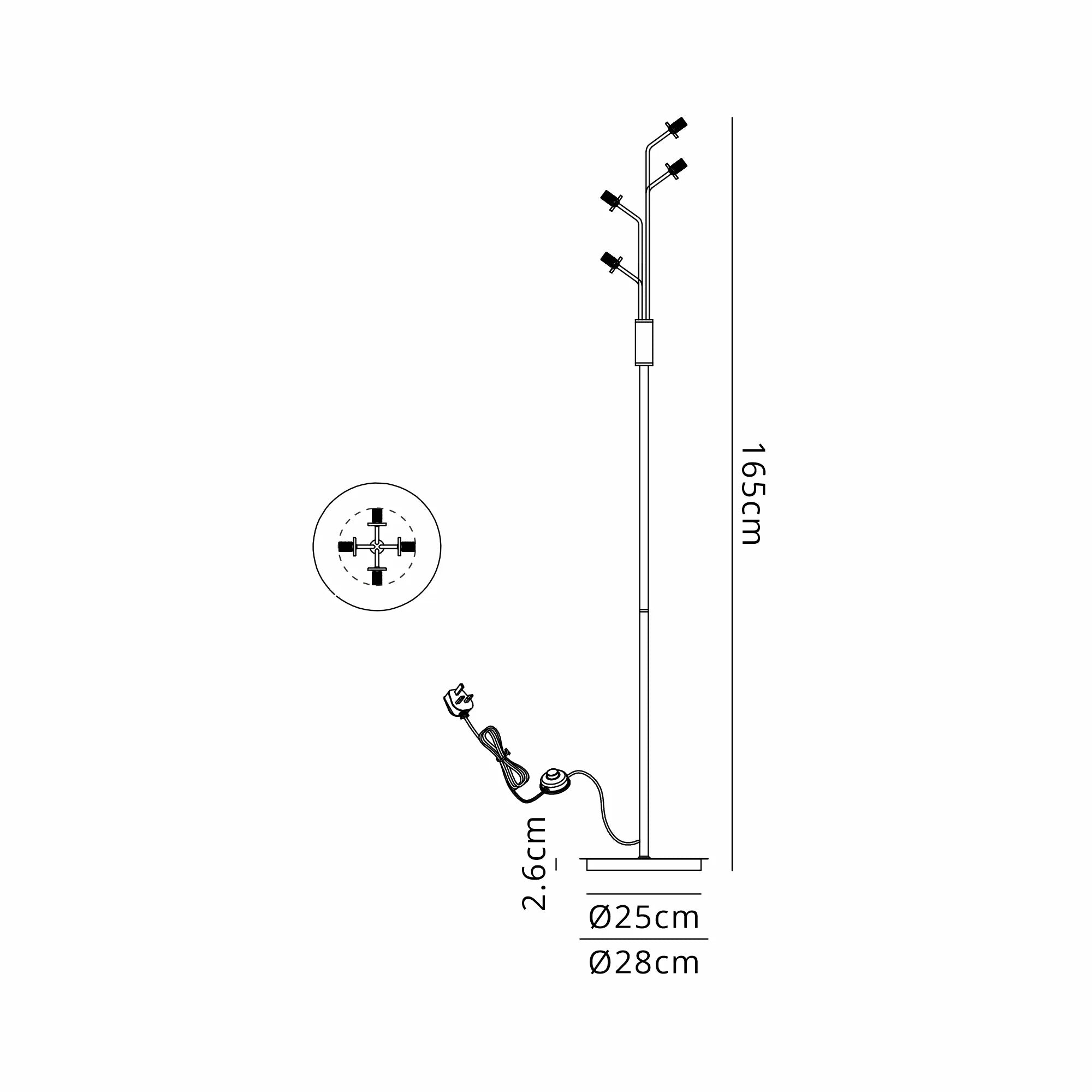 Caledon Floor Lamp- Various Finishes