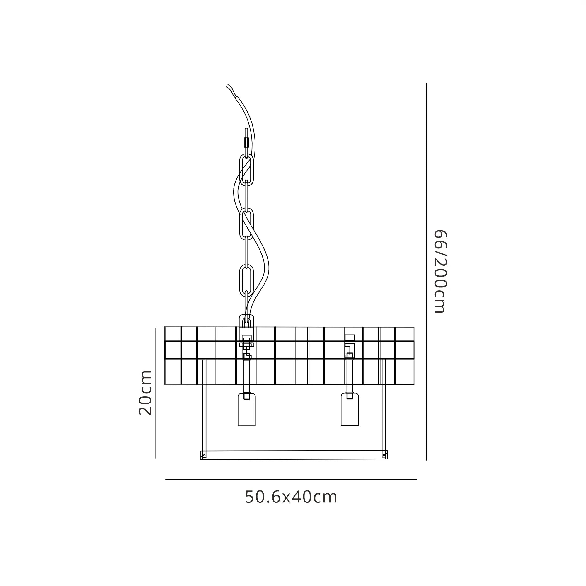 Georgia Linear Pendant, 9/10/ 13/16 Light E14- Matt Black/Brass/Polished Nickel