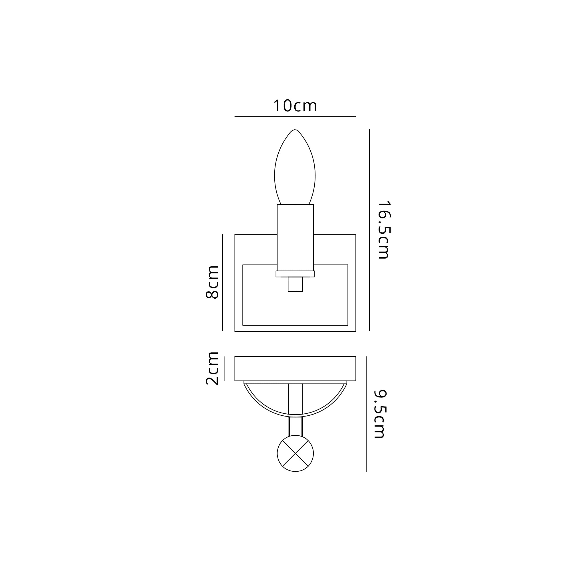 Blare 1/3 Light Wall Light- Various Colours