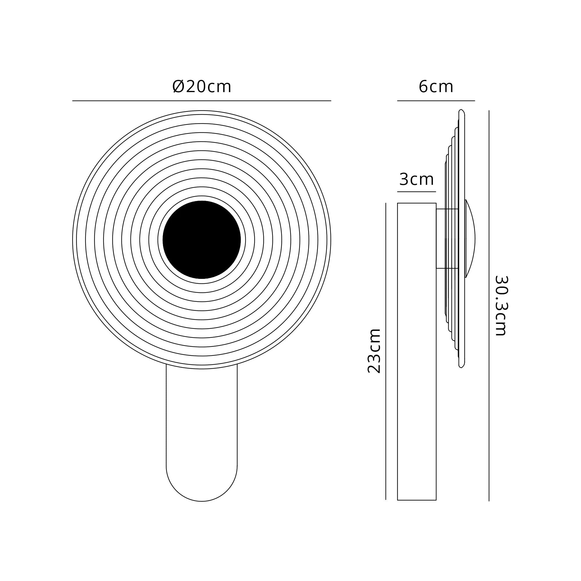 Ikast Wall Lamp, 1 x 7W LED, 3000K, 426lm 3yrs Warranty- Various Finishes