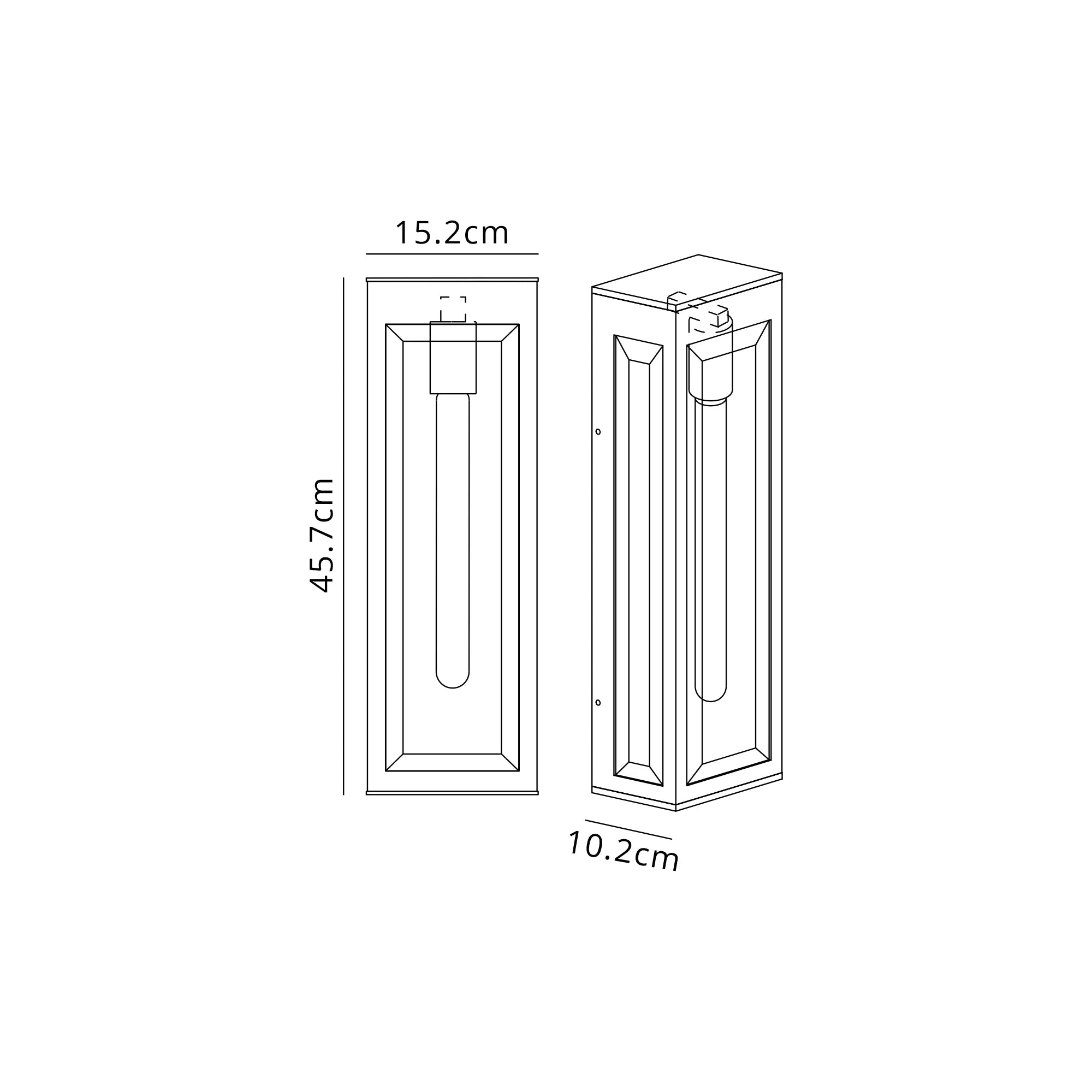 Vejle Flush Wall Lamp, 1 x E27, IP54, 2yrs Warranty