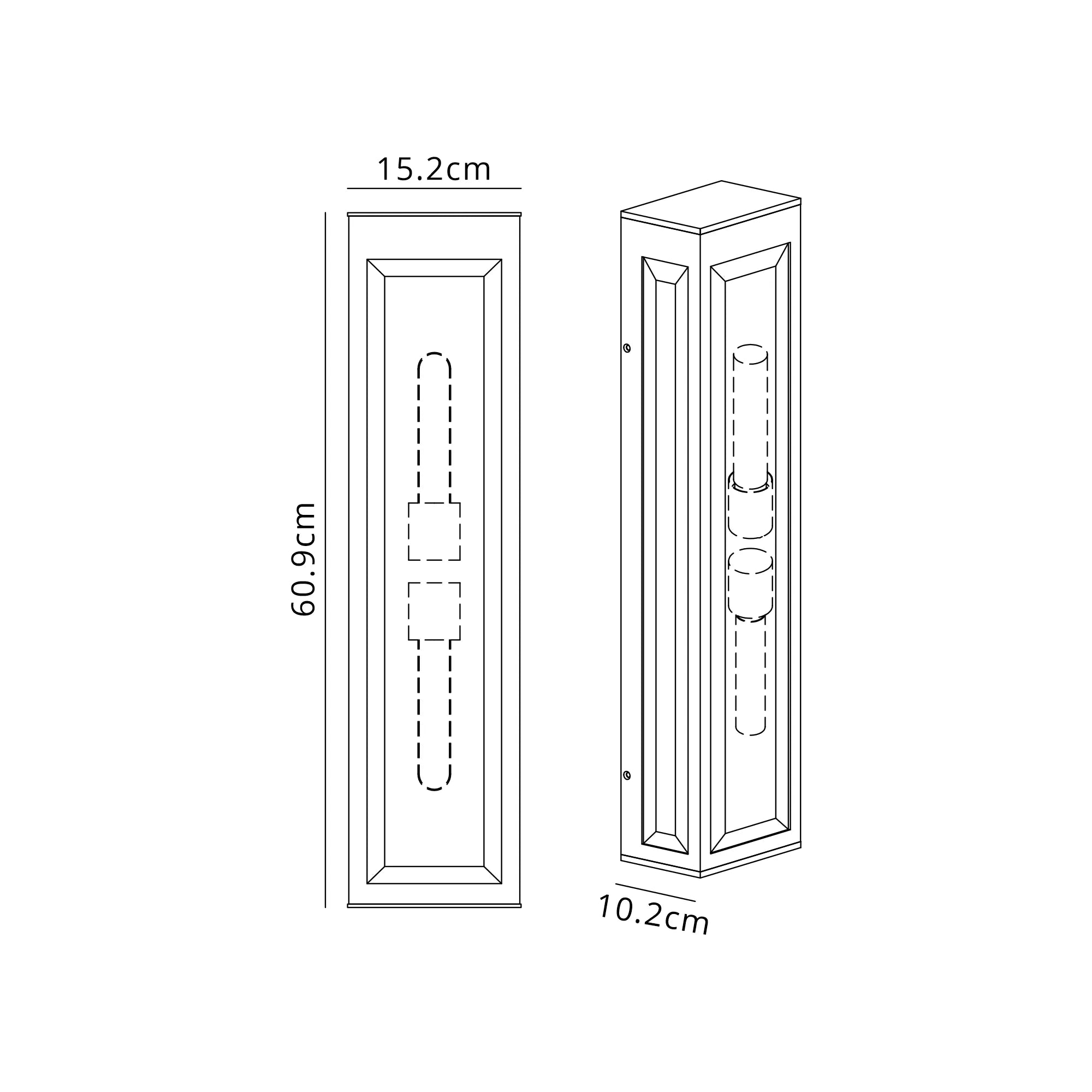 Vejle Flush Wall Lamp, 1 x E27, IP54, 2yrs Warranty