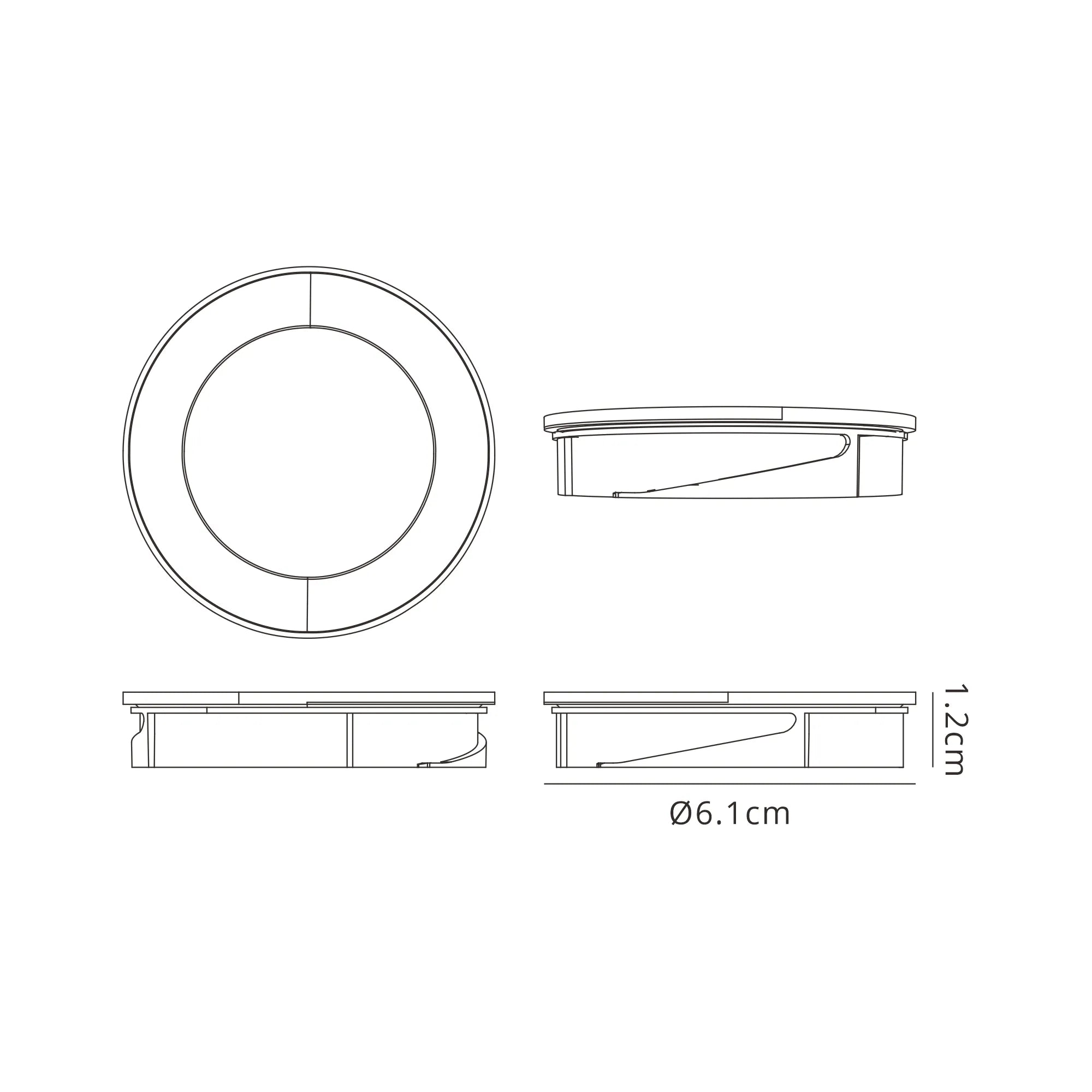 Zarya 8W IP65 Crystal Fire-Rated Downlight - Various Finishes