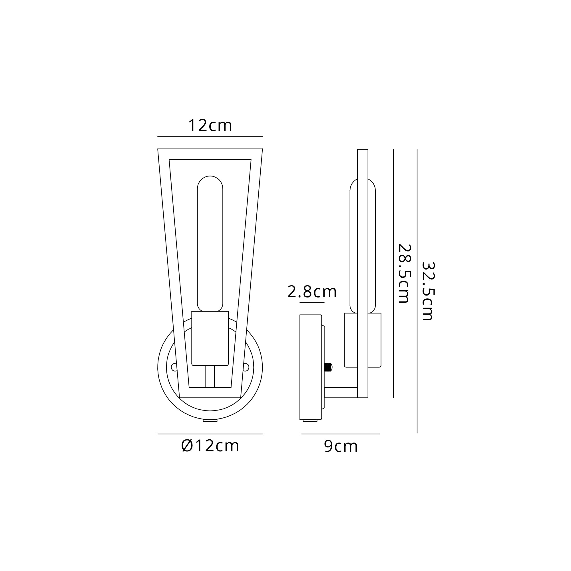 Helsin 1/2Lt Wall Light- Various Finishes