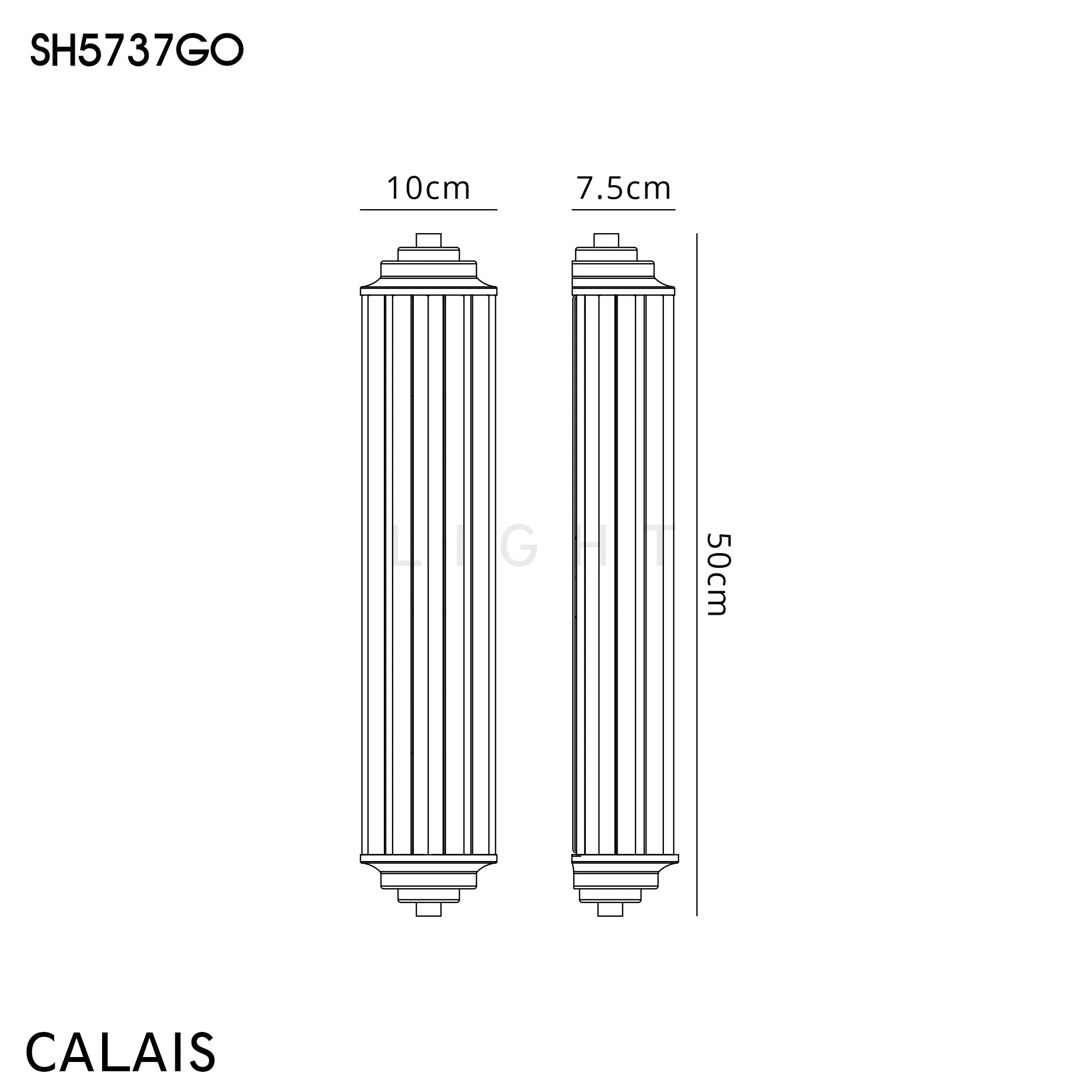 Clarin 2lt Crystal Wall Light- Various Finishes