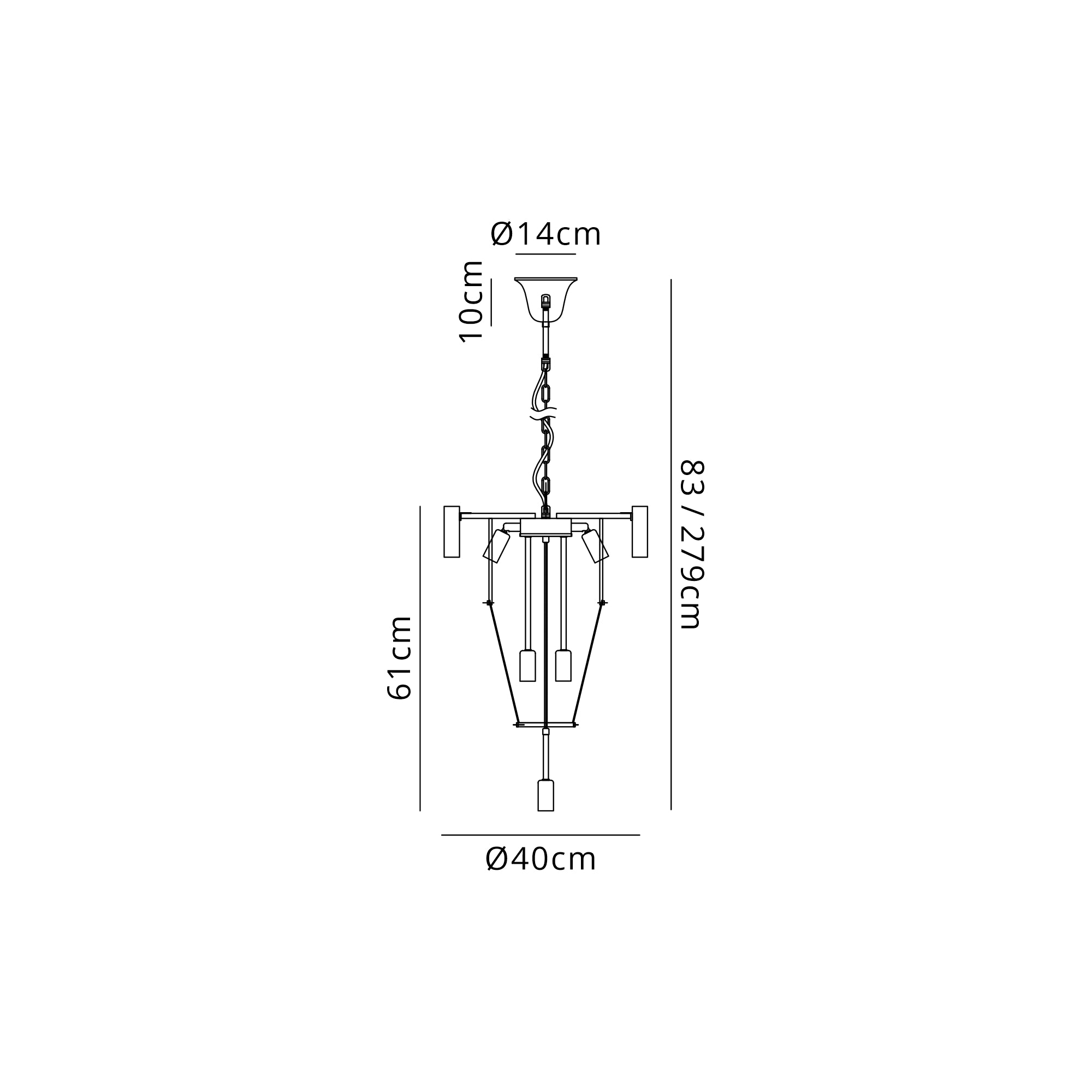 Georgia 40cm Chandelier Round 3 Tier 8 Light - Various Finishes