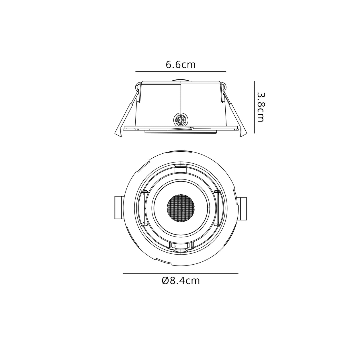 Mave 4/6/8W, Triac Dimmable 4CCT LED Adjustable Downlight- Various Finishes