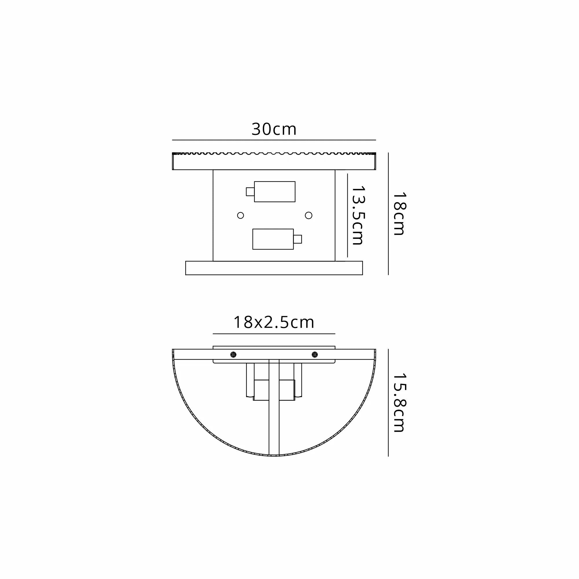 Jonas Wall Light- Various Sizes & Colors