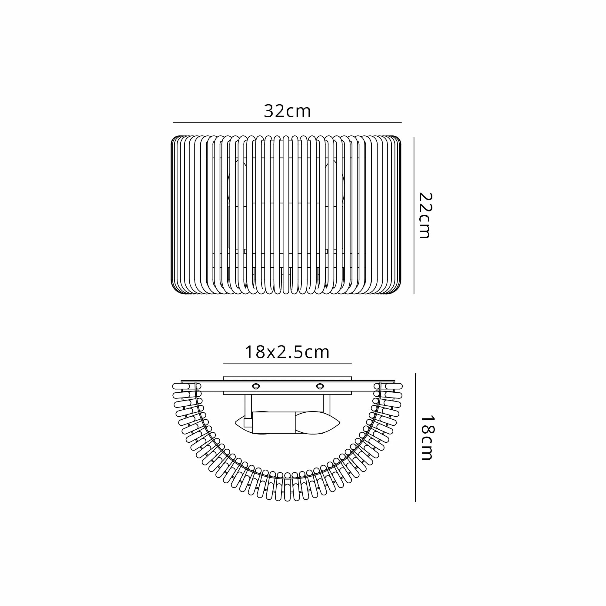 Jonas Wall Light- Various Sizes & Colors