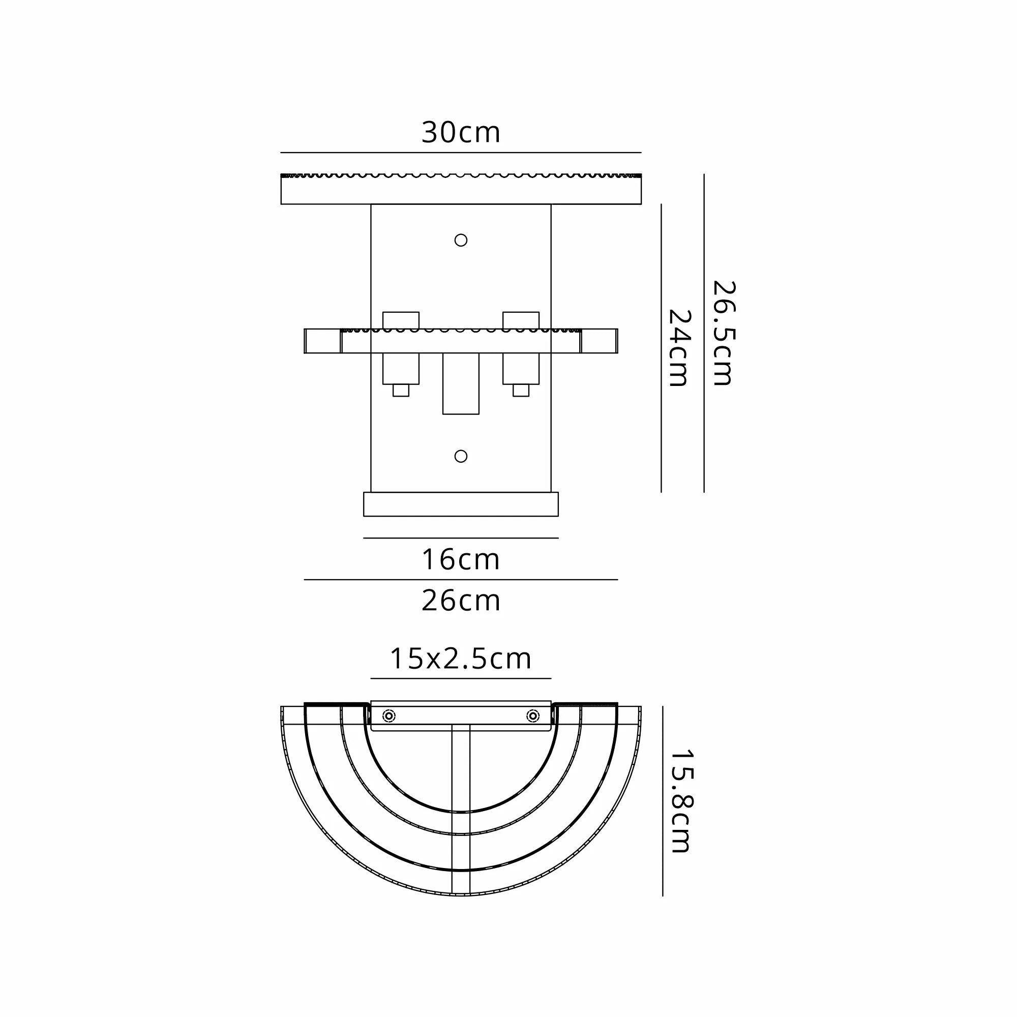 Jonas Wall Light- Various Sizes & Colors