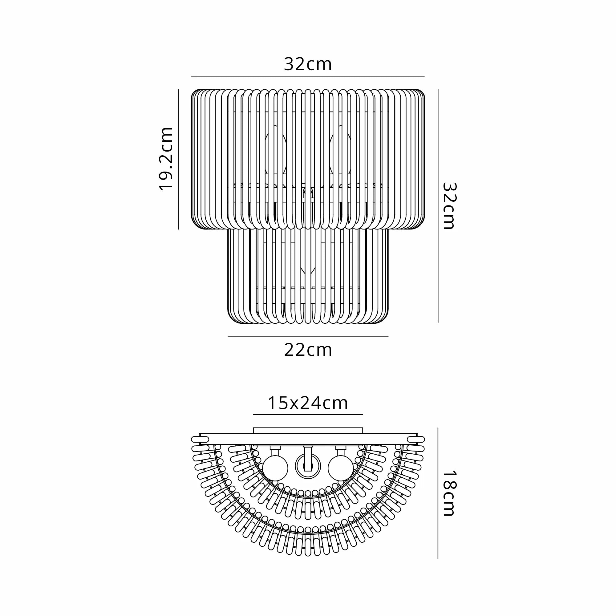 Jonas Wall Light- Various Sizes & Colors