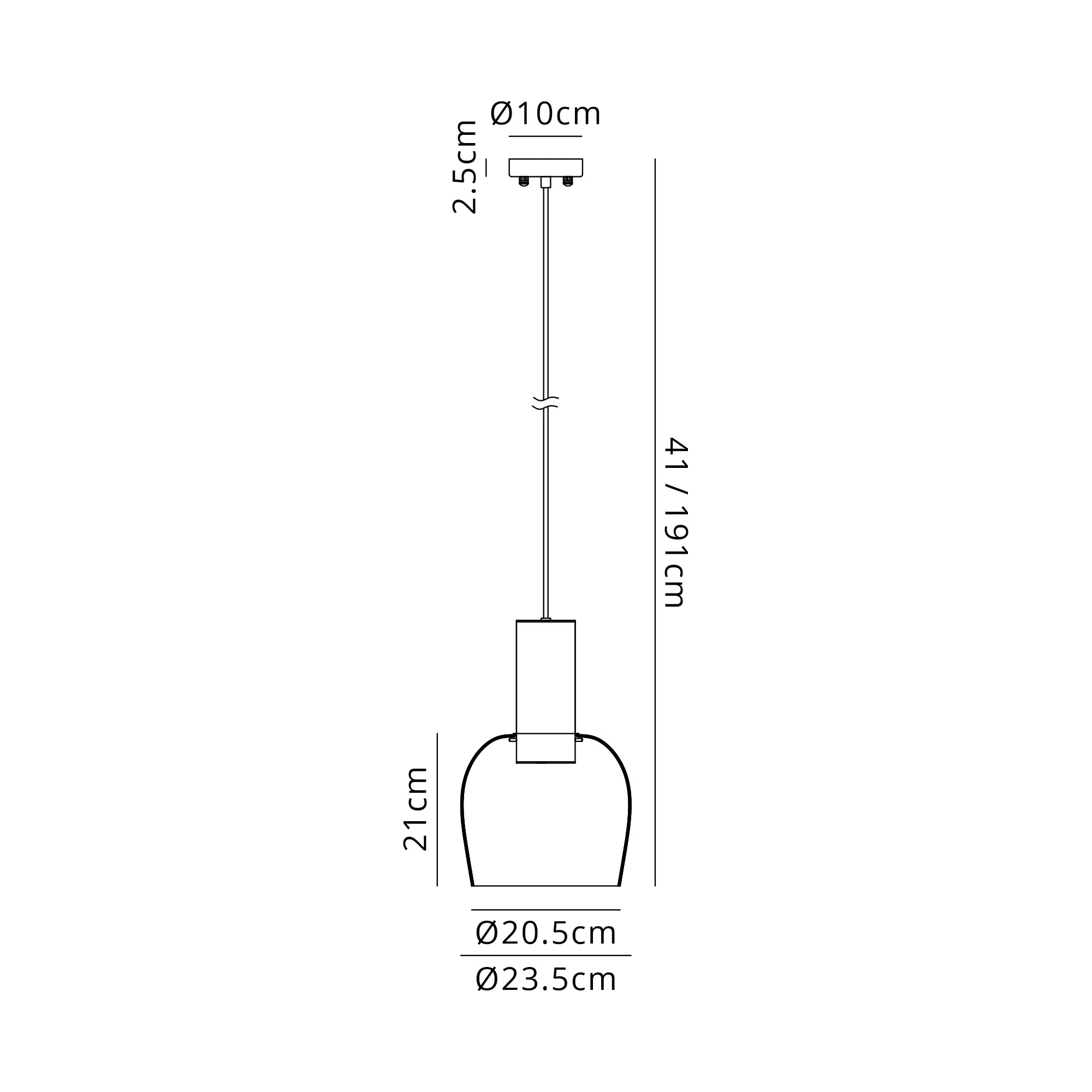 Camden Pendant Light- Various Finishes