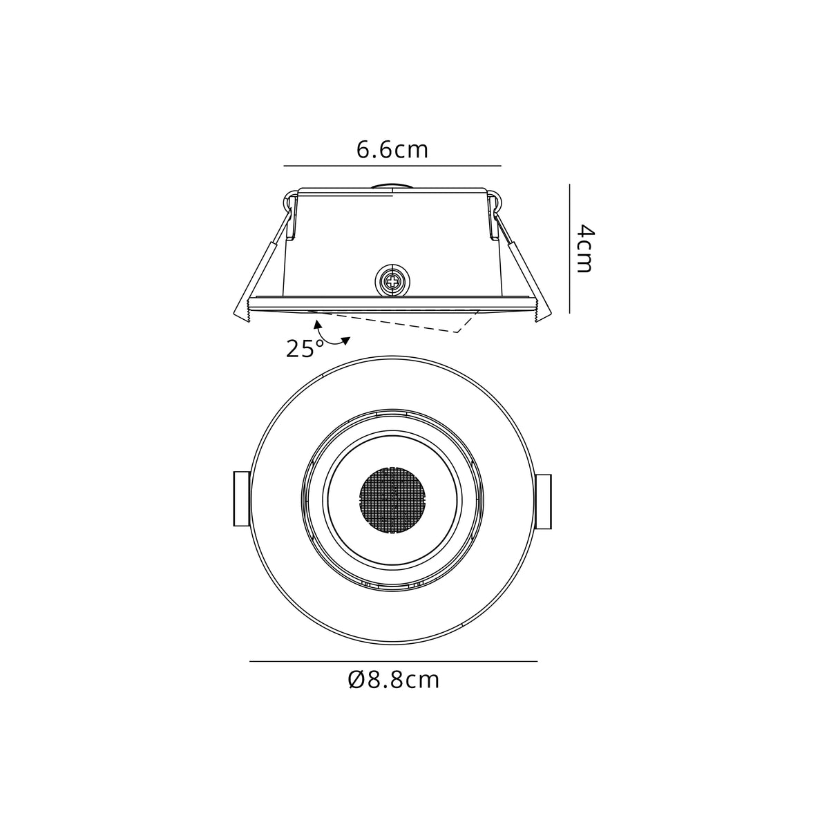 Mave 4/6/8W, Triac Dimmable 4CCT LED Adjustable Downlight- Various Finishes