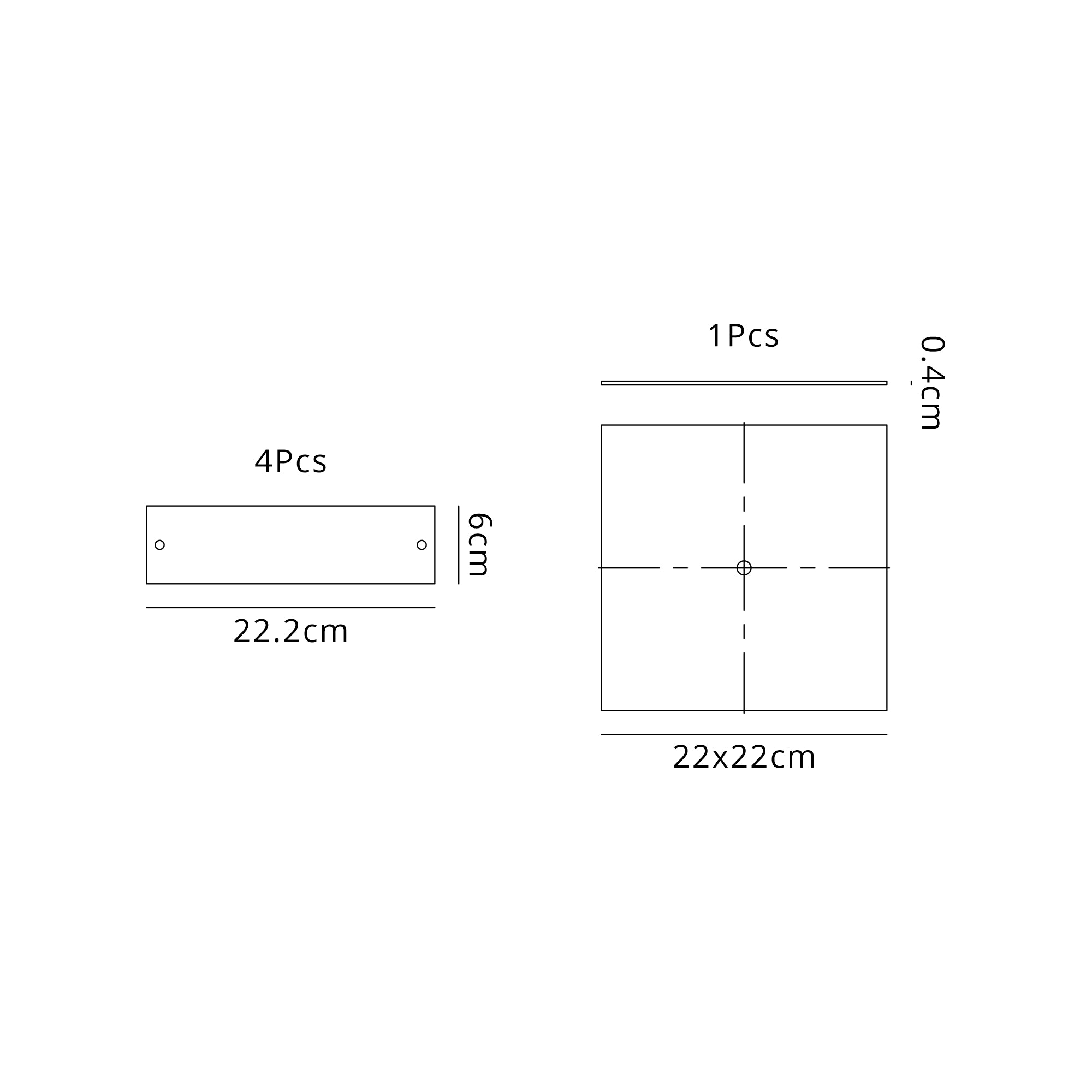 Sierra 25cm/40cm Square  Bathroom Ceiling  Light- Various Finishes