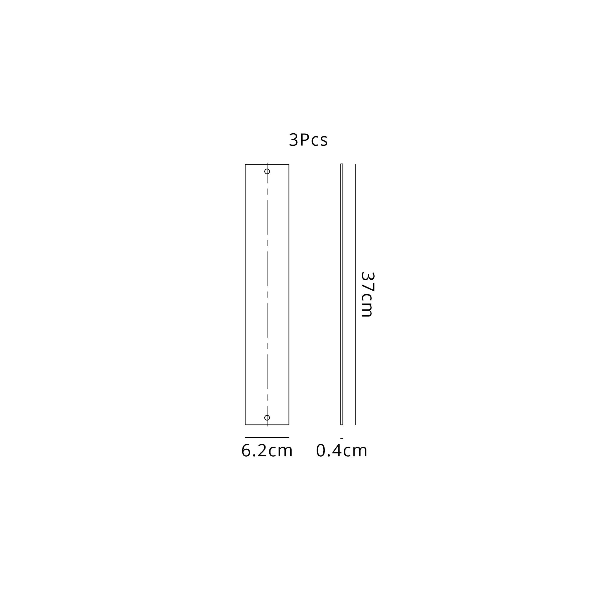 Sierra 40cm/75cm Rectangular Bathroom Wall Light- Various Finishes