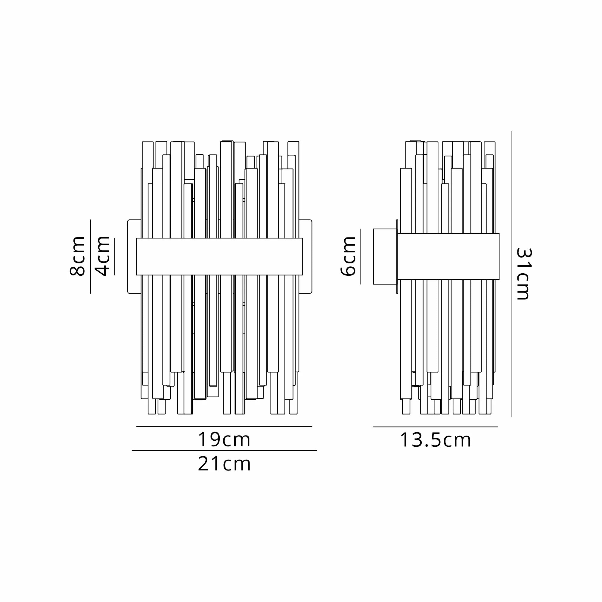 Erin 4Lt Wall Light- Various Finishes