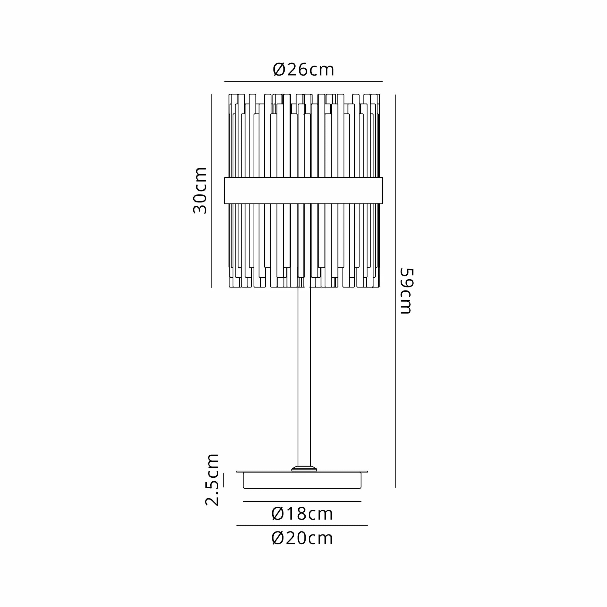Erin Table Lamp- Various Finishes