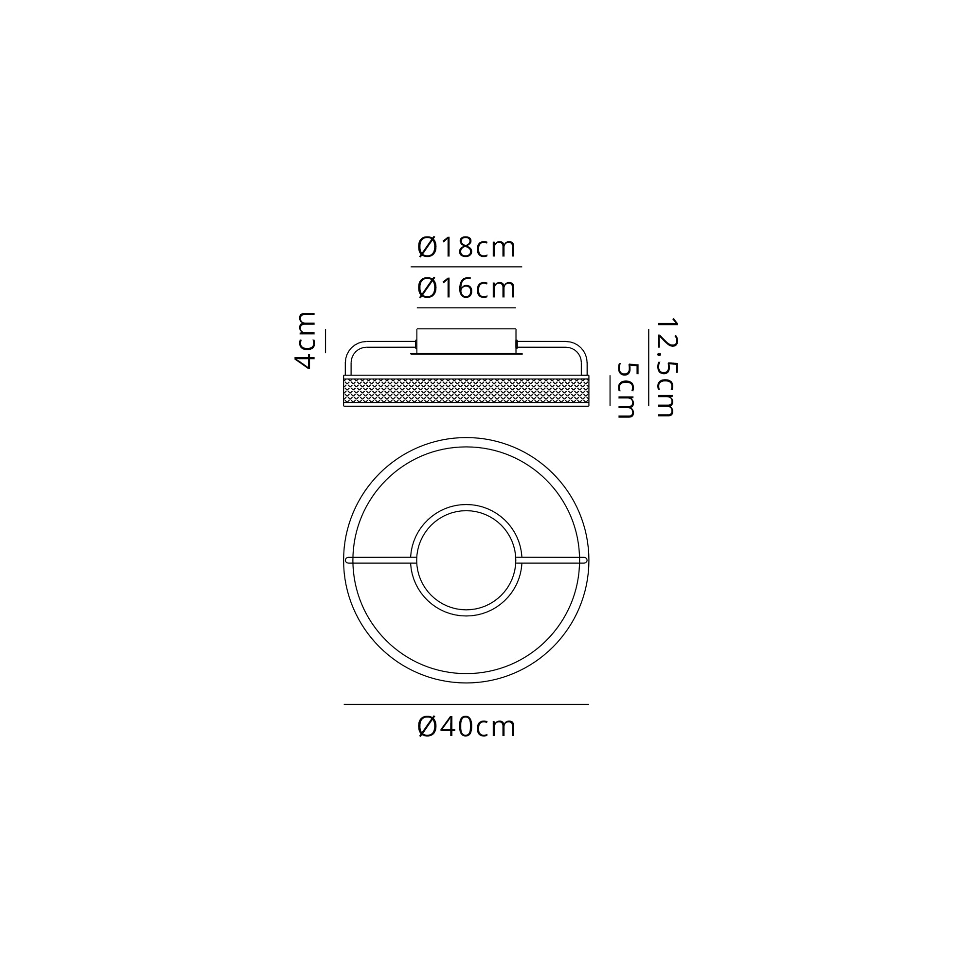 Adela LED Round Ceiling Light Remote Control Tuneable 3000-6000K