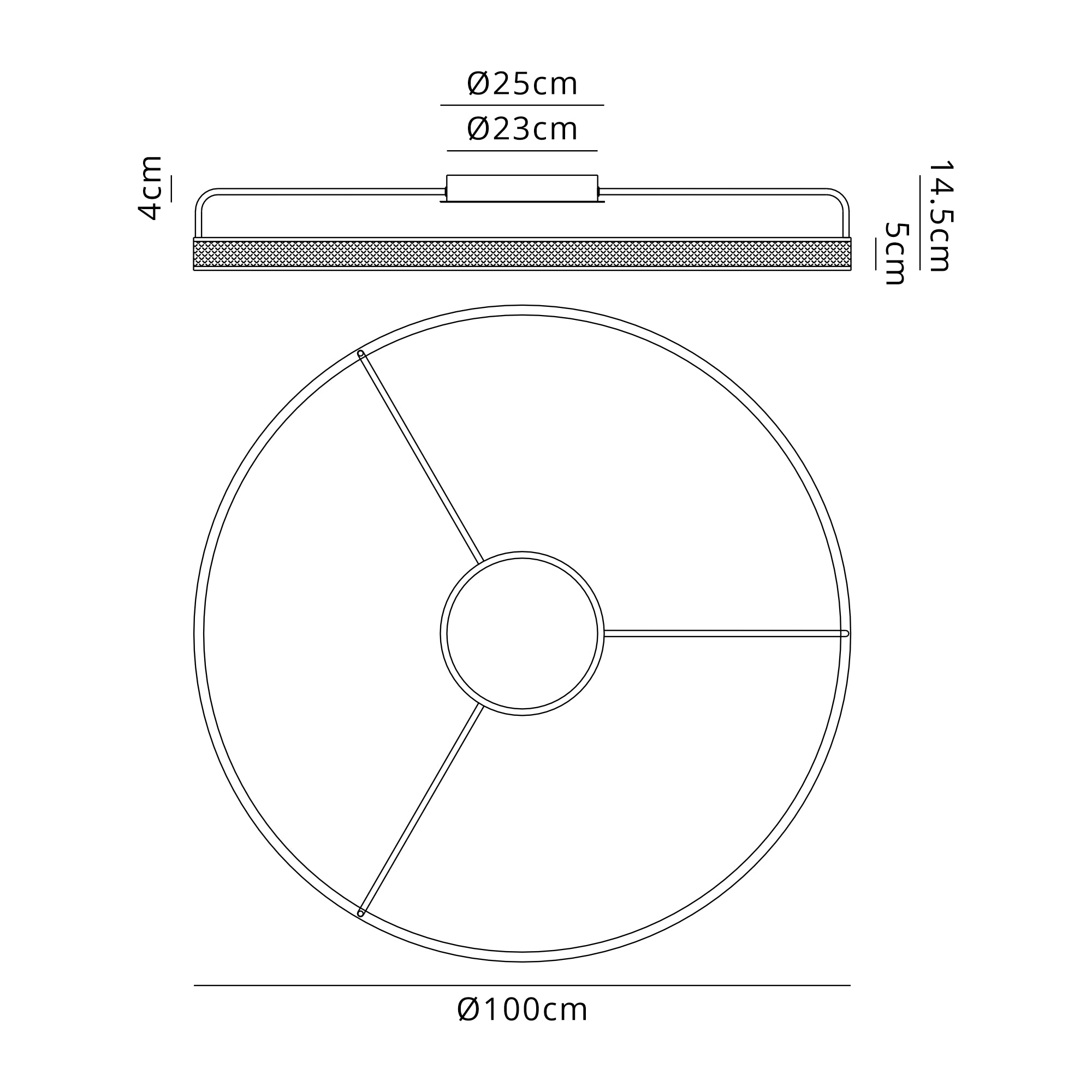 Adela LED Round Ceiling Light Remote Control Tuneable 3000-6000K