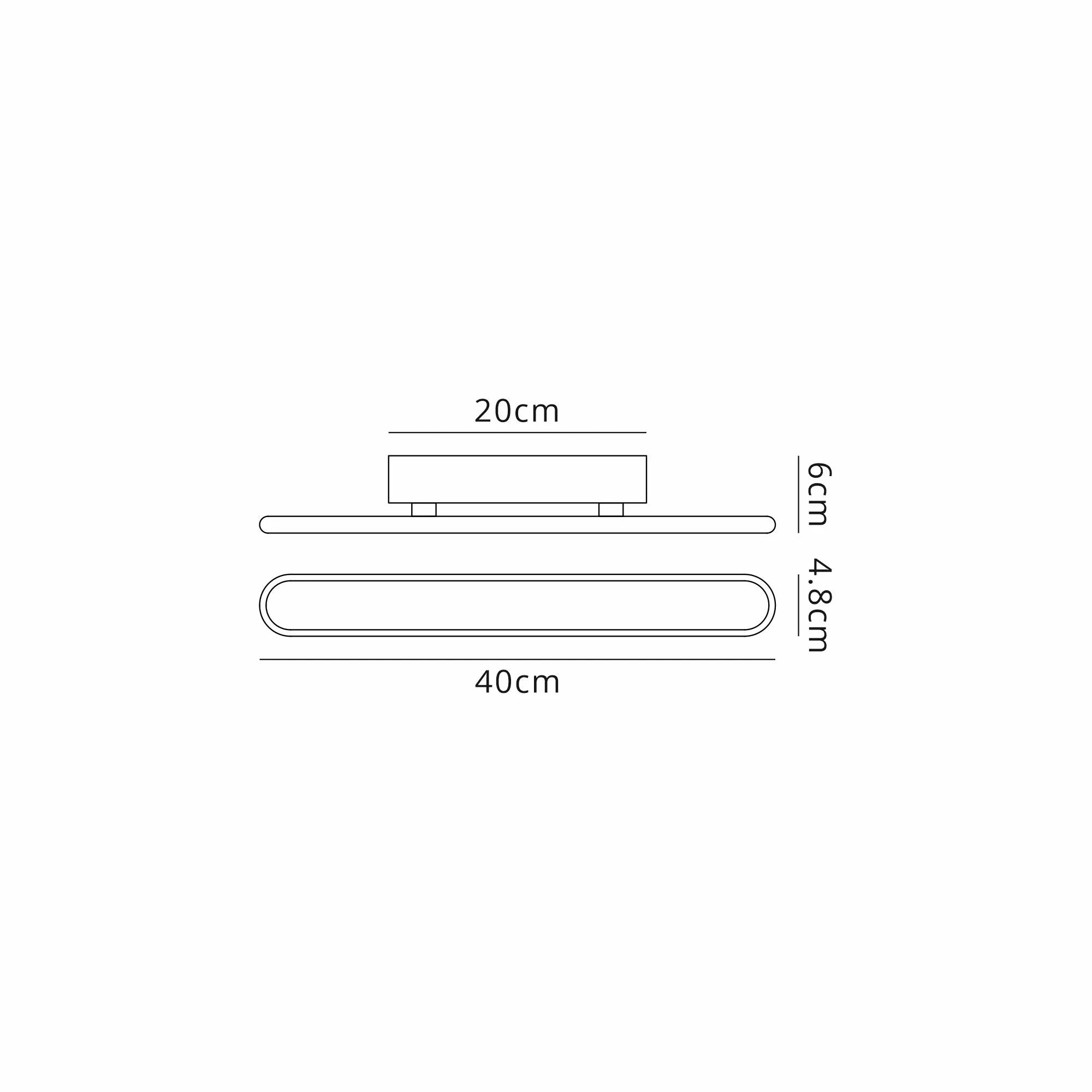Lien Wall Lamp LED, 4000K,  Sand White/ Black- 3yrs Warranty