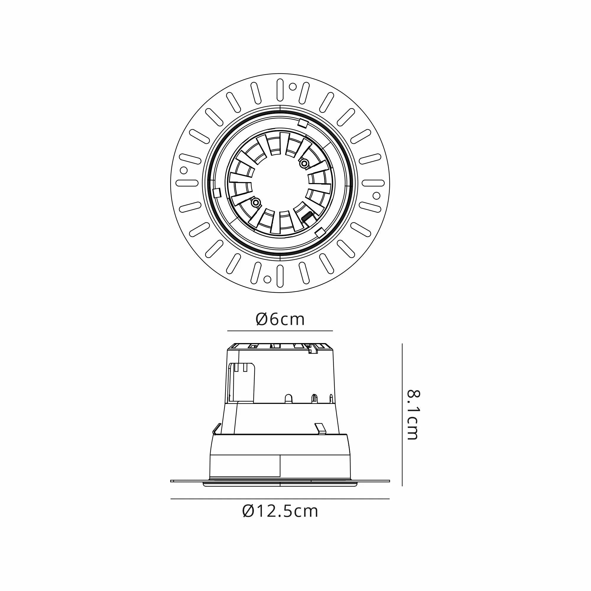 Mila 4CCT IP65 Fire-Rated Trimless Downlight - Various Colours
