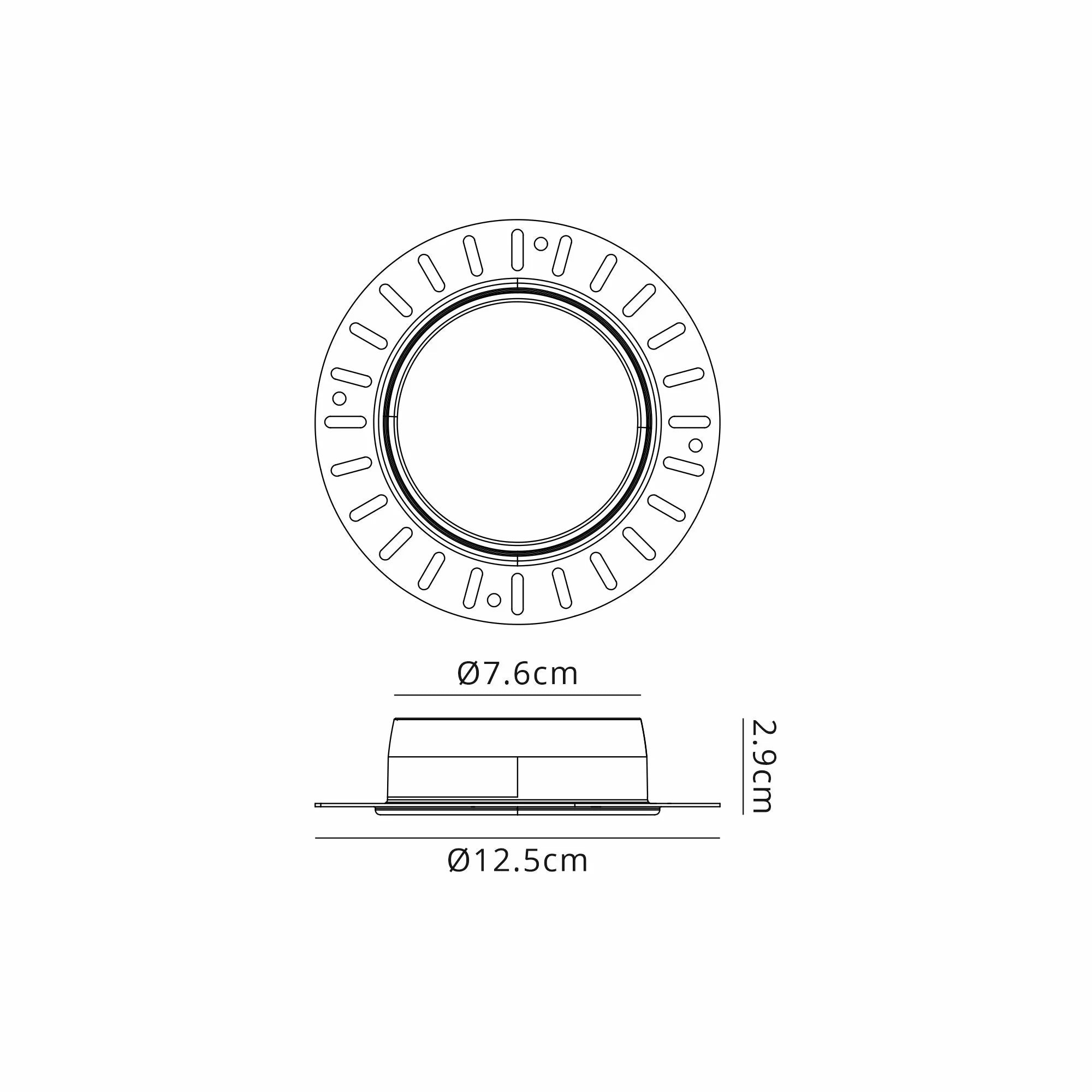Mila 4CCT IP65 Fire-Rated Trimless Downlight - Various Colours