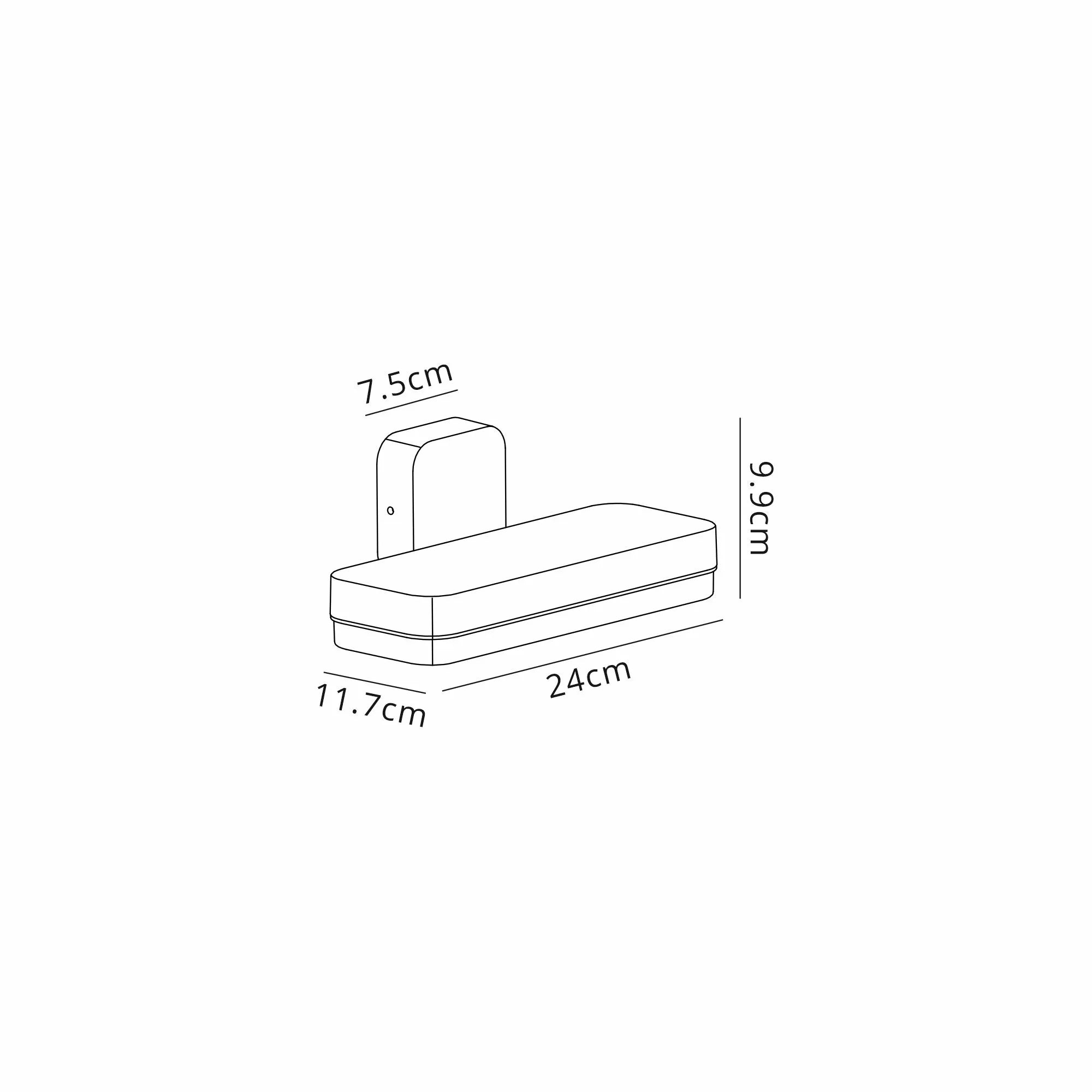 Stim IP54 LED Wall Light - Matt Black